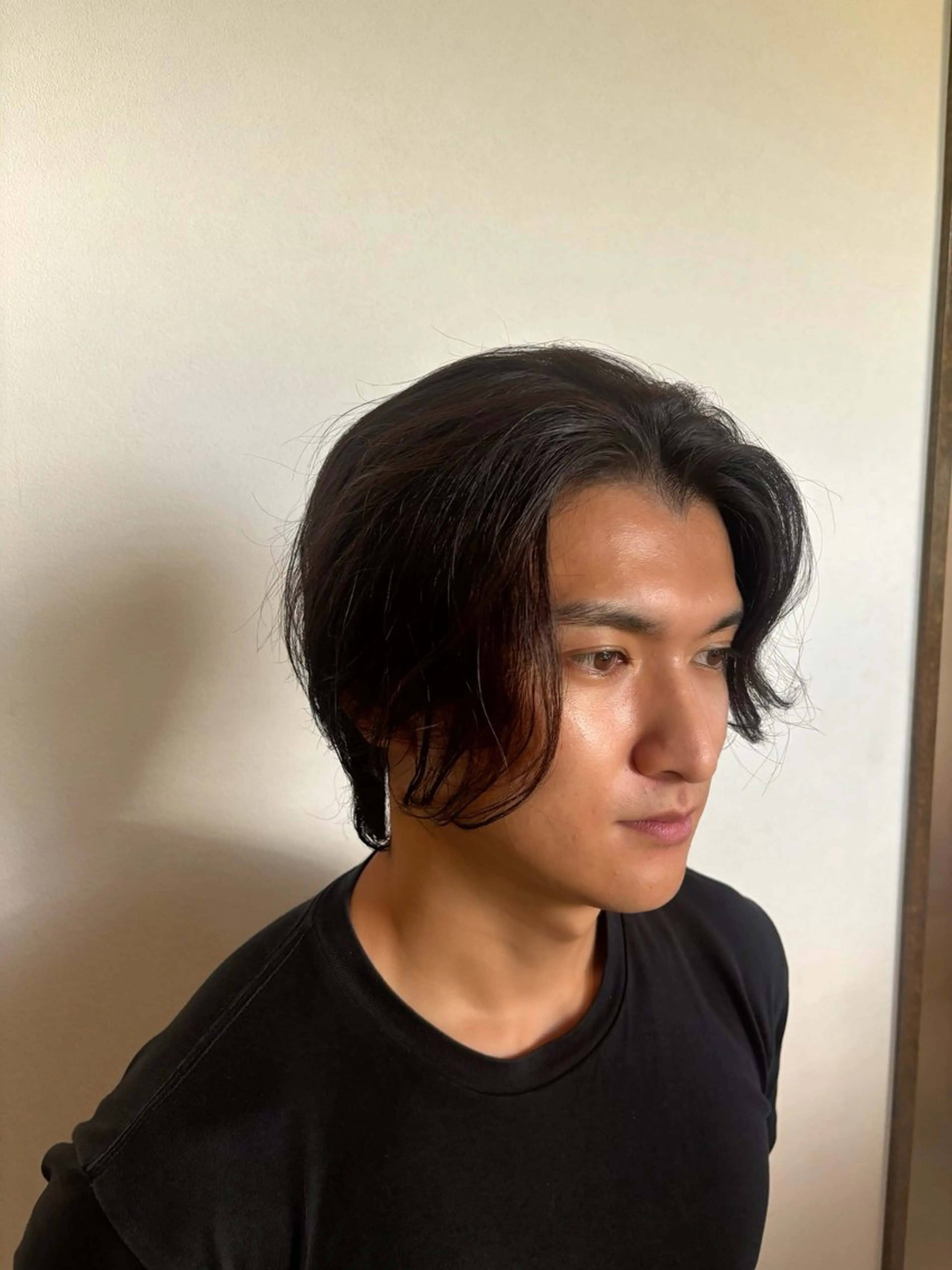 ミディアム メンズ カット ヘアカラー レイヤーカット/艶髪 /パーマaikoのヘアスタイル