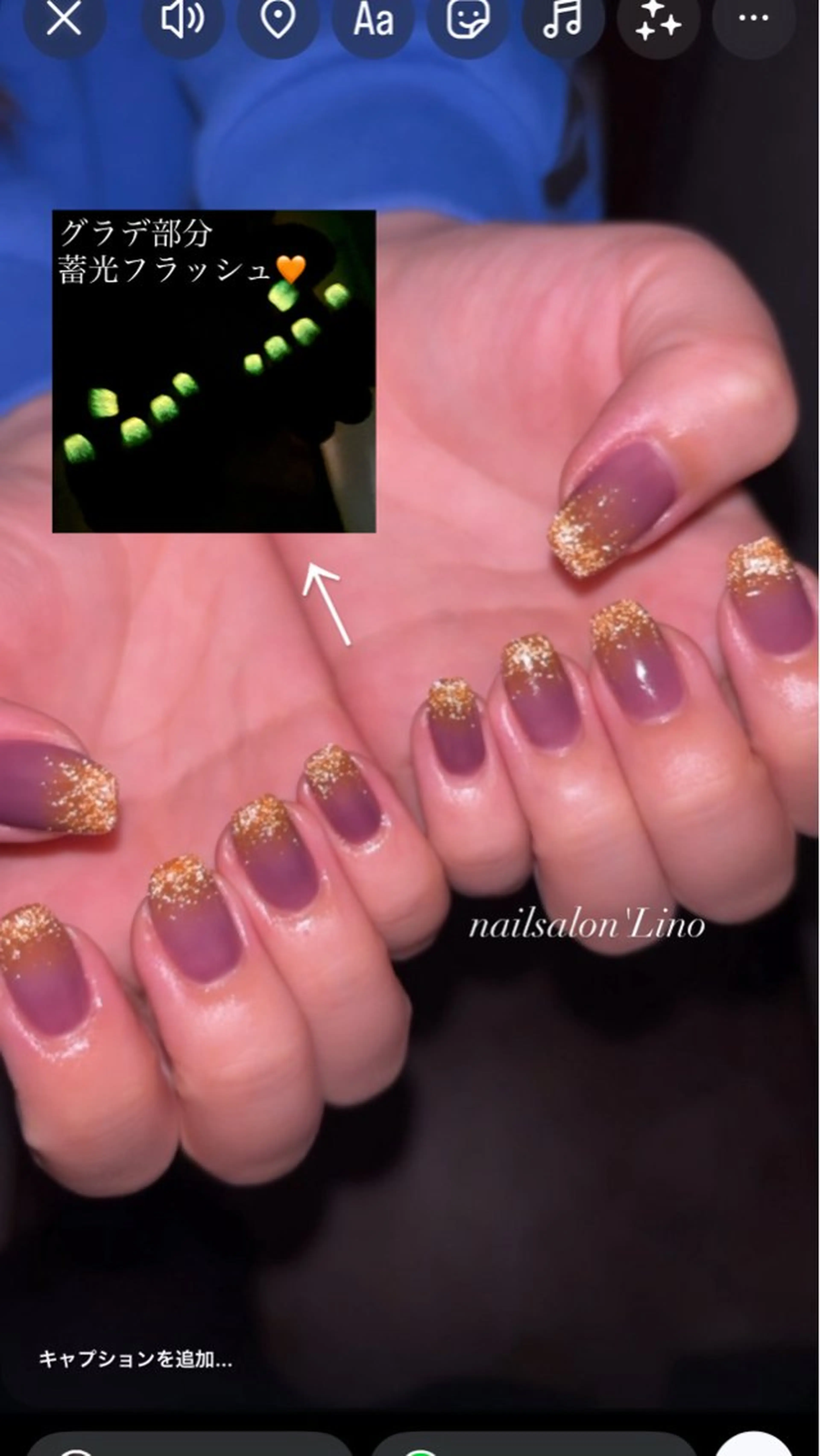 ネイル フラッシュネイル グラデーション ハロウィン Lino𓂃⟡.· Chizuruのネイルデザイン