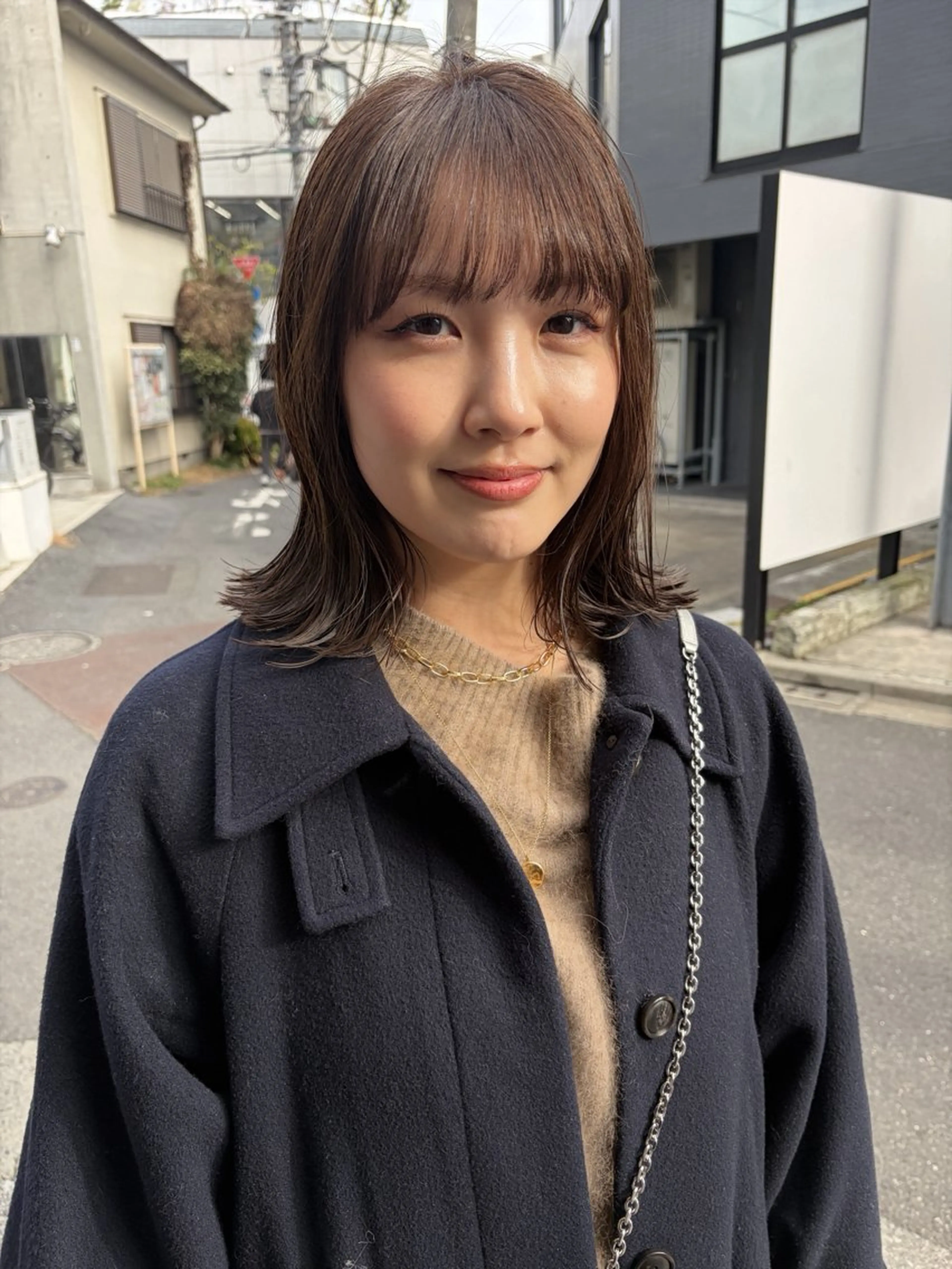 ミディアム カラー ブラウンカラー 透明感カラー ヘアカラー トリートメント 赤み消しカラー/ オリーブ/トモキのヘアスタイル