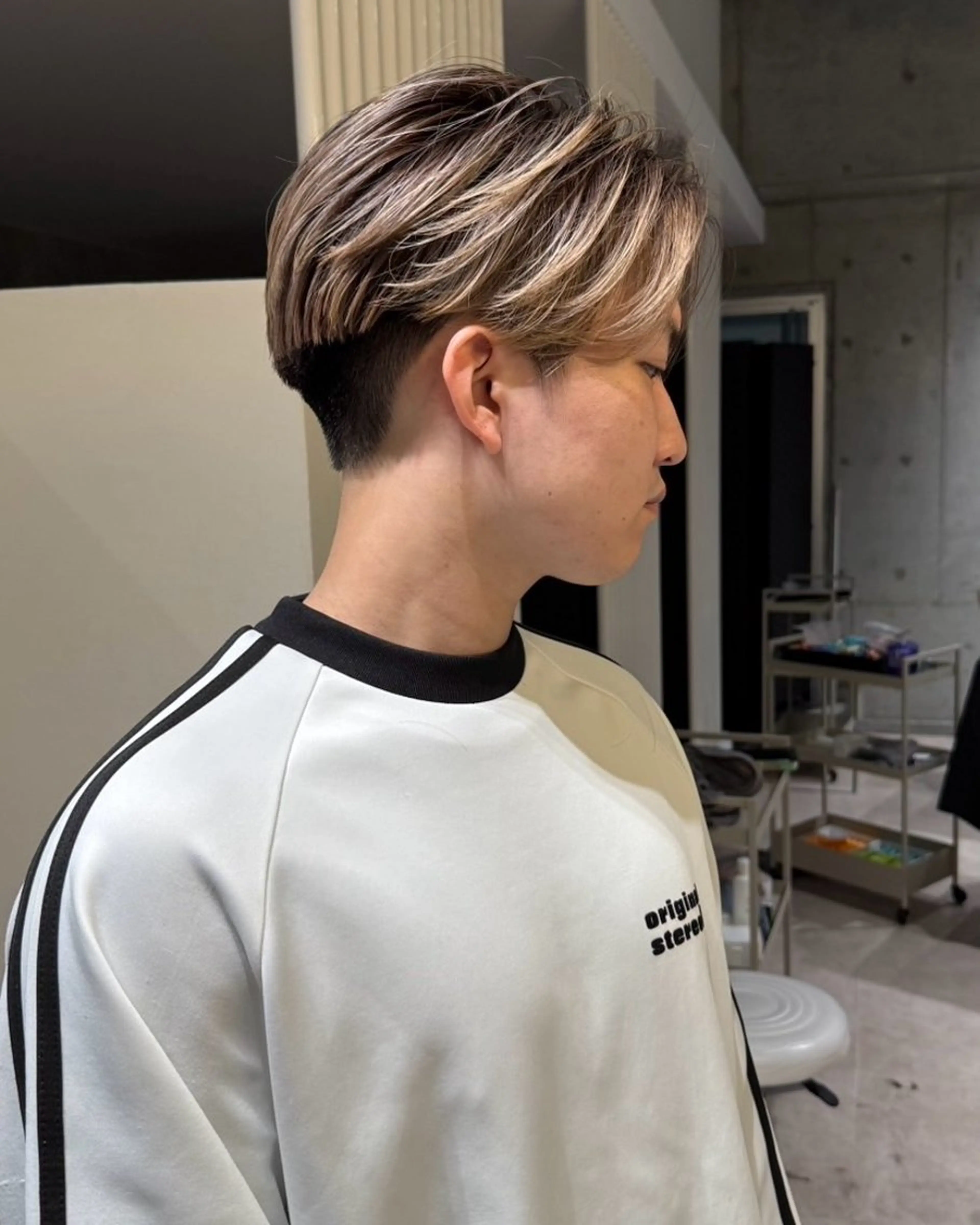 メンズカット＋カラーの写真