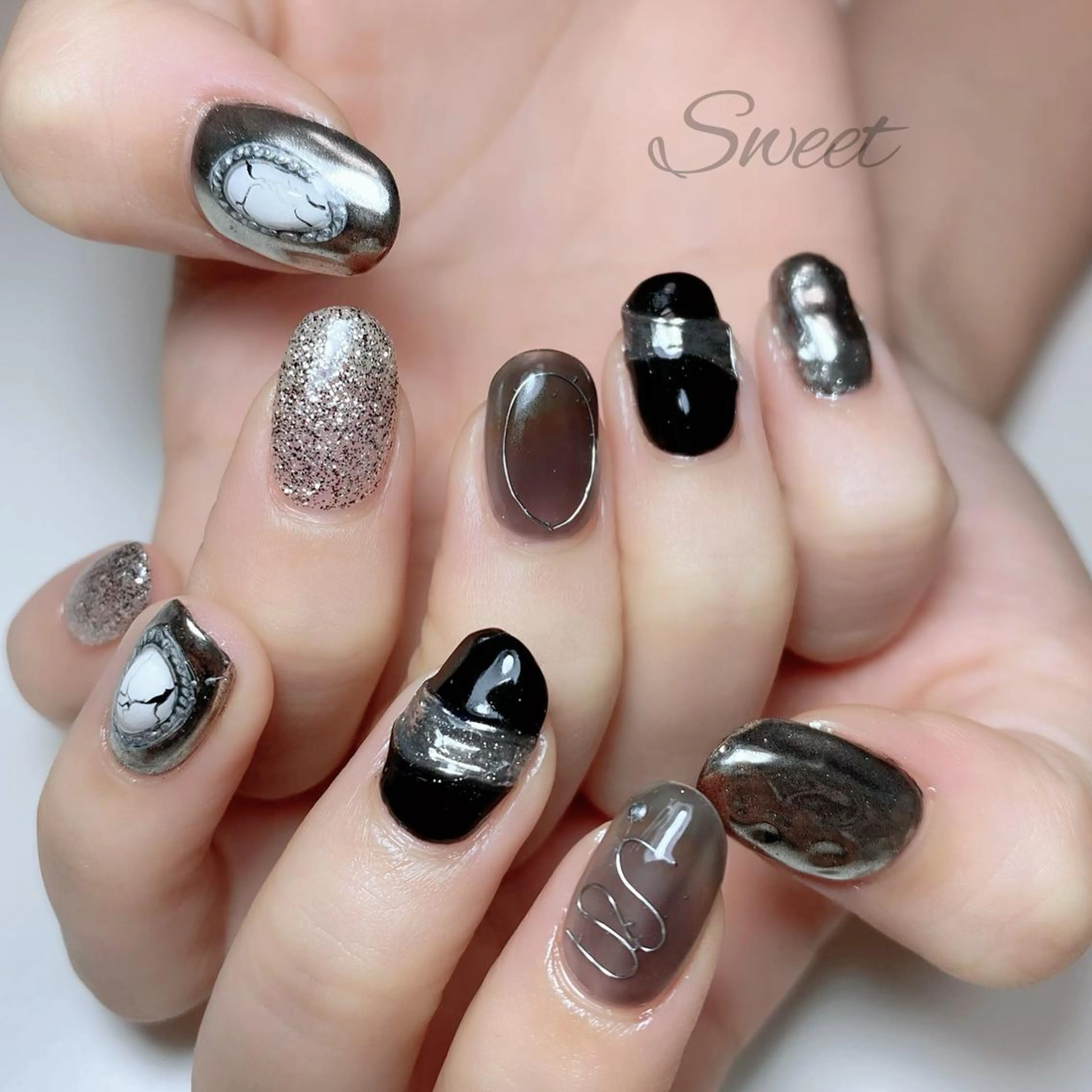 ネイル ハンドネイル sweet 仲野陽子のネイルデザイン