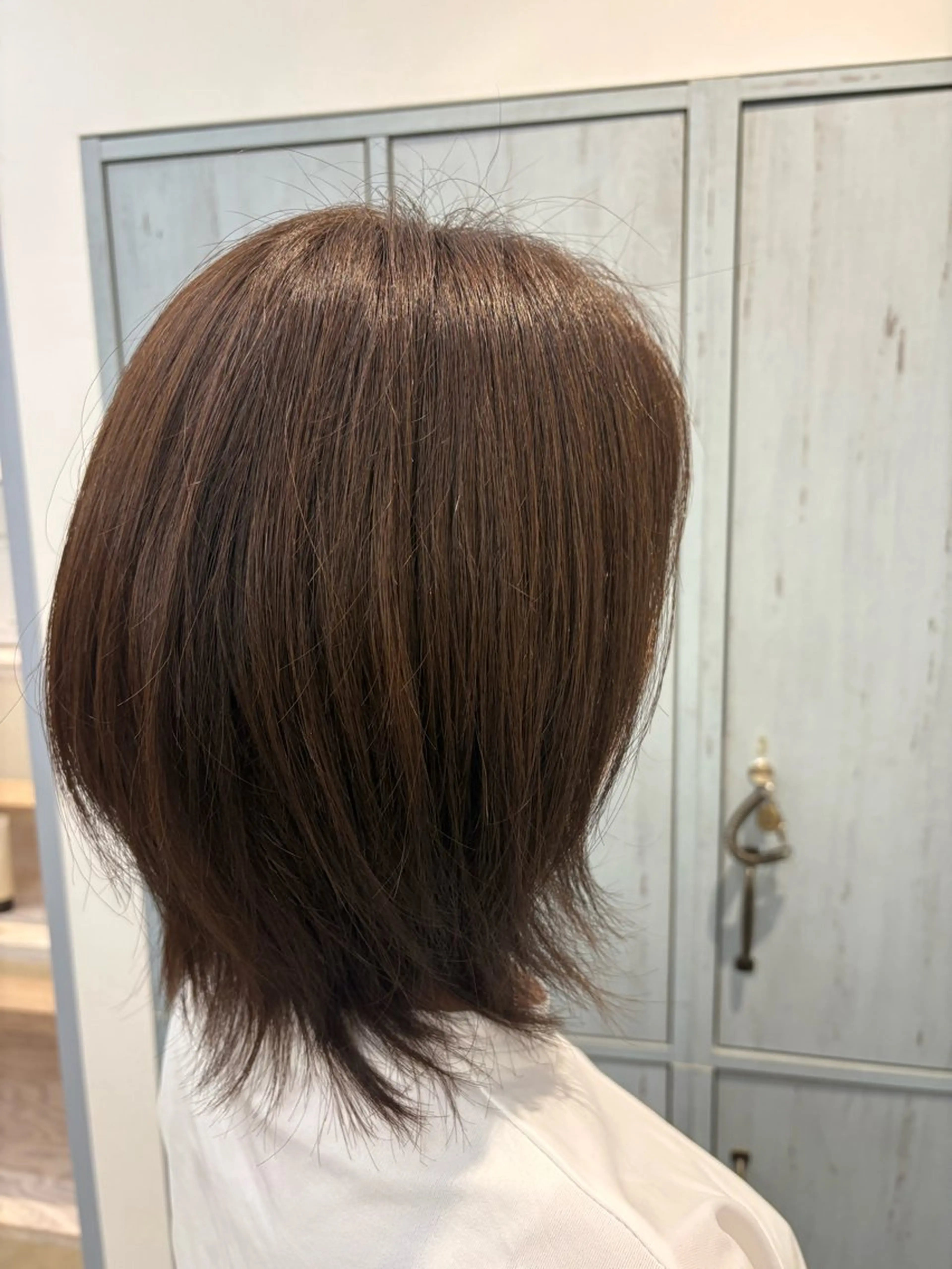 ミディアム ヘアカラー ukyo/透明感 カラー/ハイライトのヘアスタイル