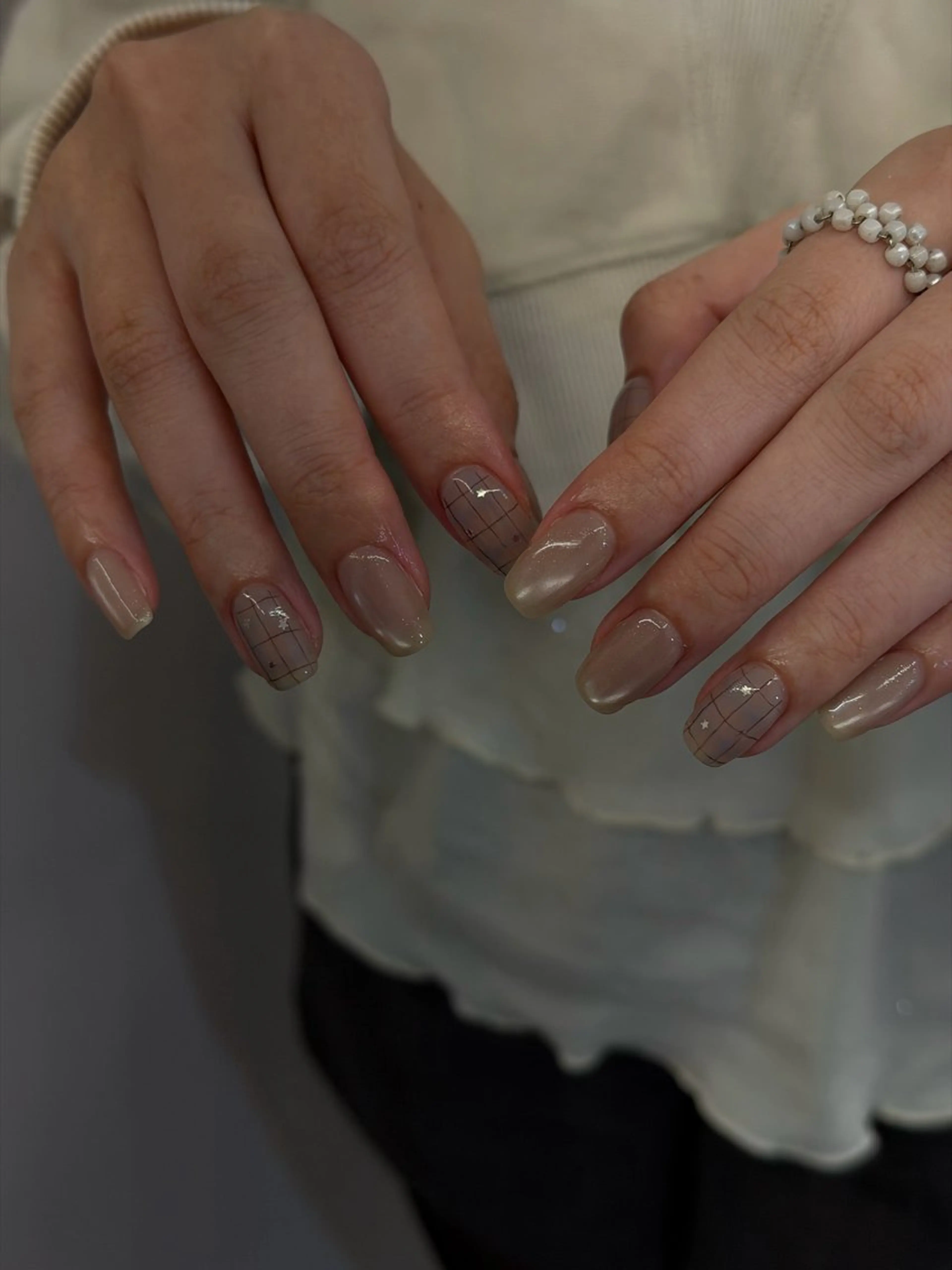 ネイル ジェルネイル マグネットネイル ニュアンスネイル ワンカラーネイル パラジェル ハンドネイル ハンドケア Bana_ Nailのネイルデザイン