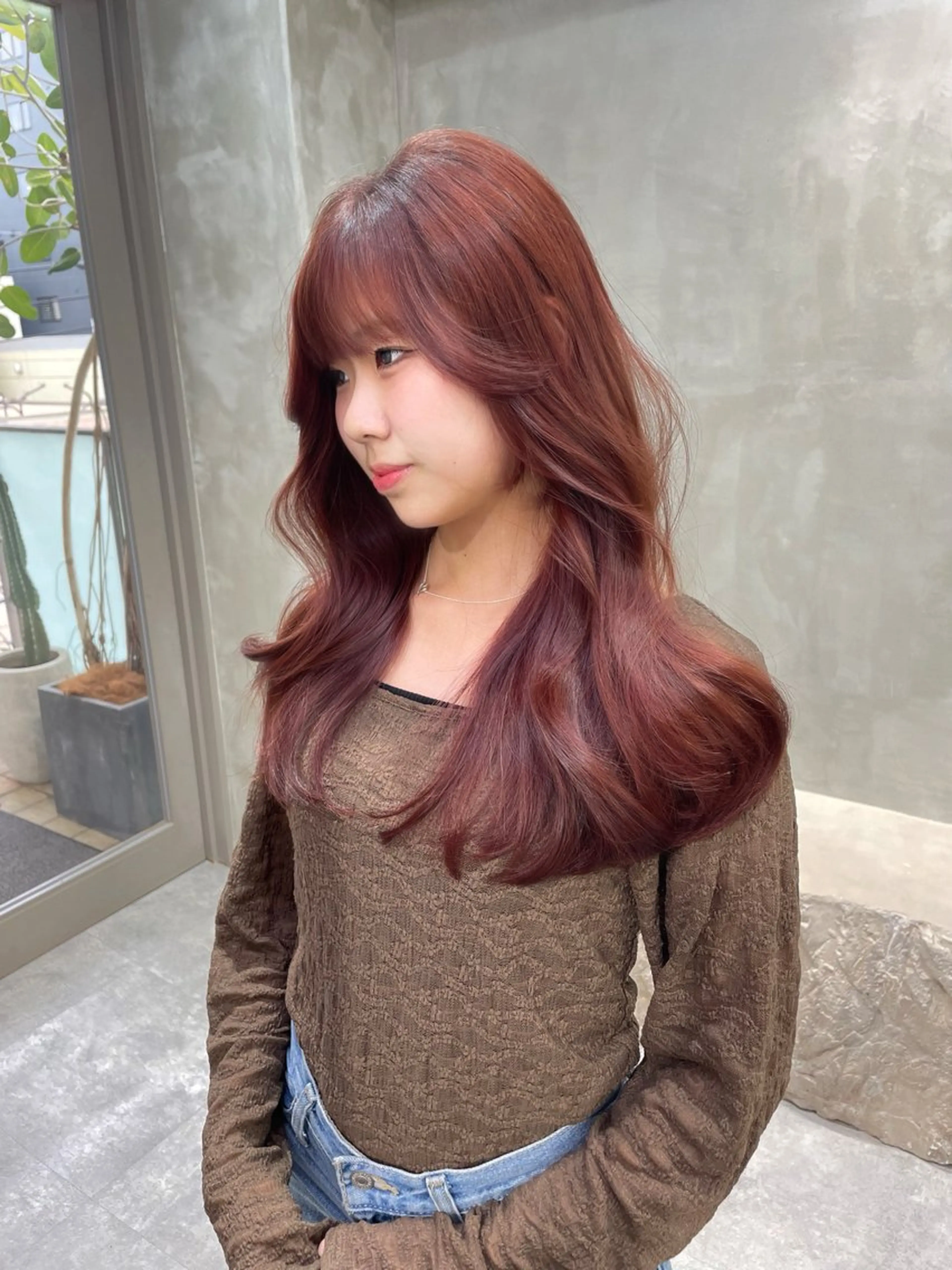 セミロング カラー ベージュカラー ブリーチ ダブルカラー ブリーチなしカラー ピンクカラー the path shogo🌻のヘアスタイル