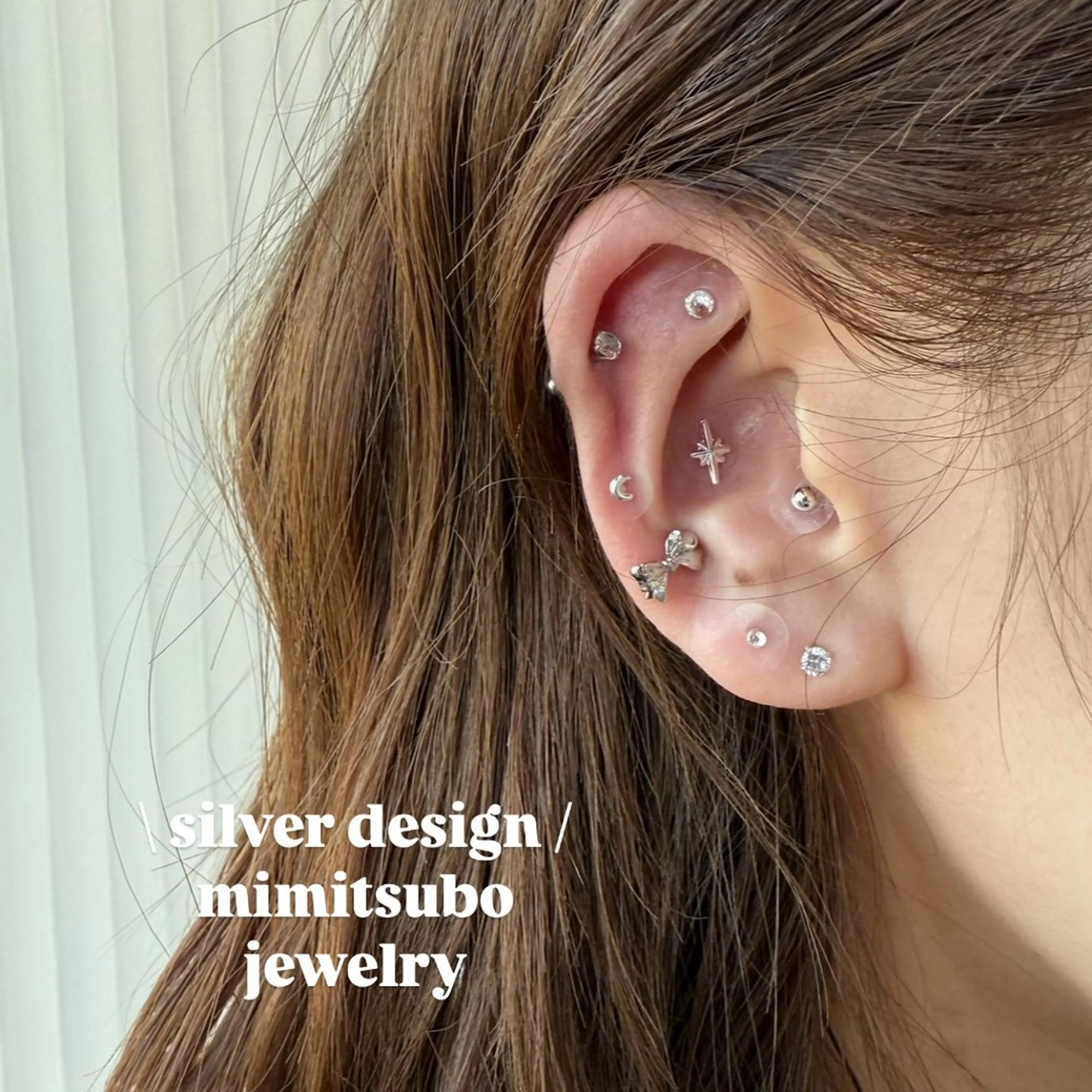 【沢山付けたい方に】耳つぼジュエリー👂🏻🎀💎4500円→4100円の写真