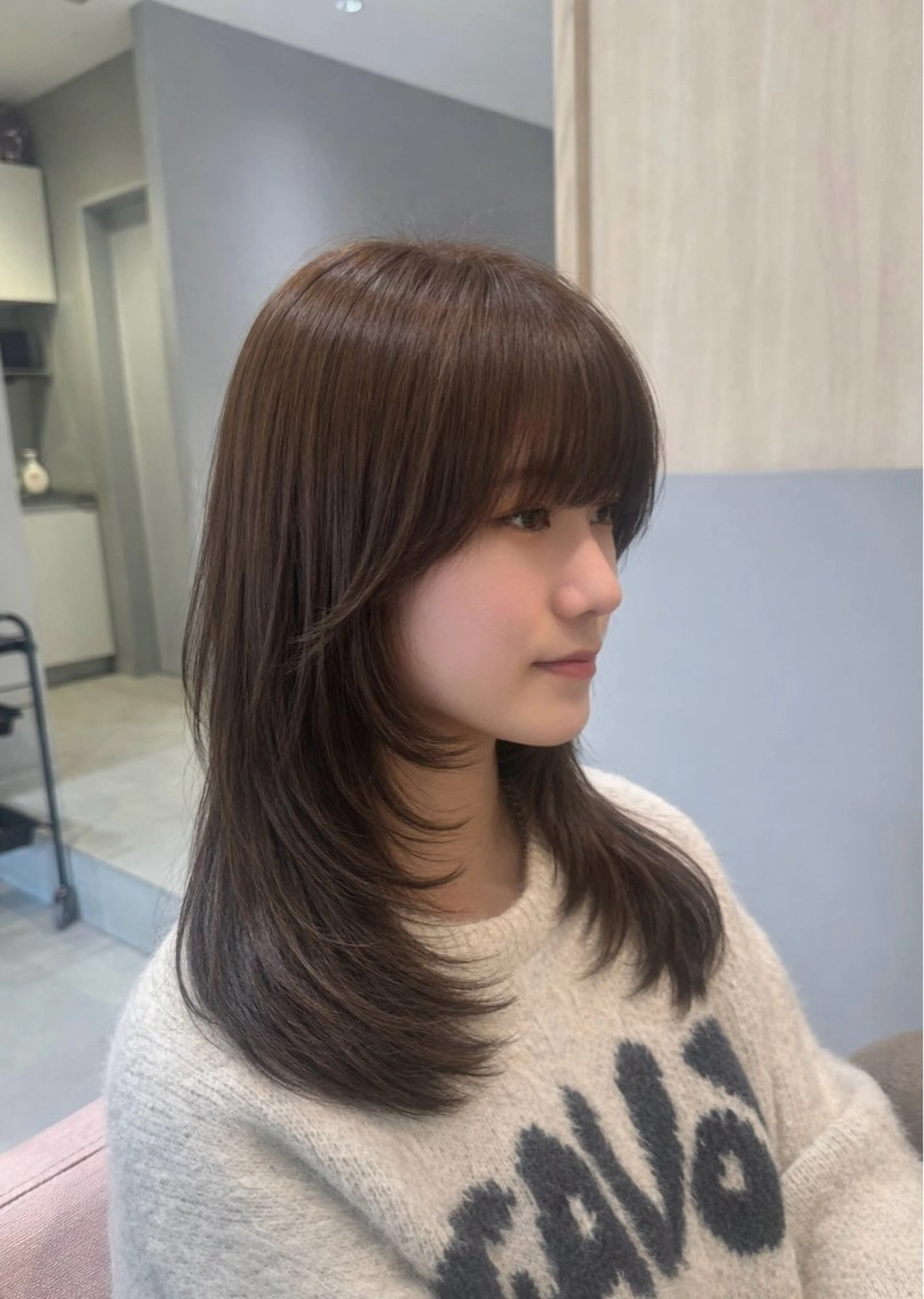 ロング カラー ブリーチ ダブルカラー ブリーチなしカラー カット ヘアカラー BELLE by revo所属・𝘀𝗮𝗲/ 艶髪/ショートボブのヘアスタイル