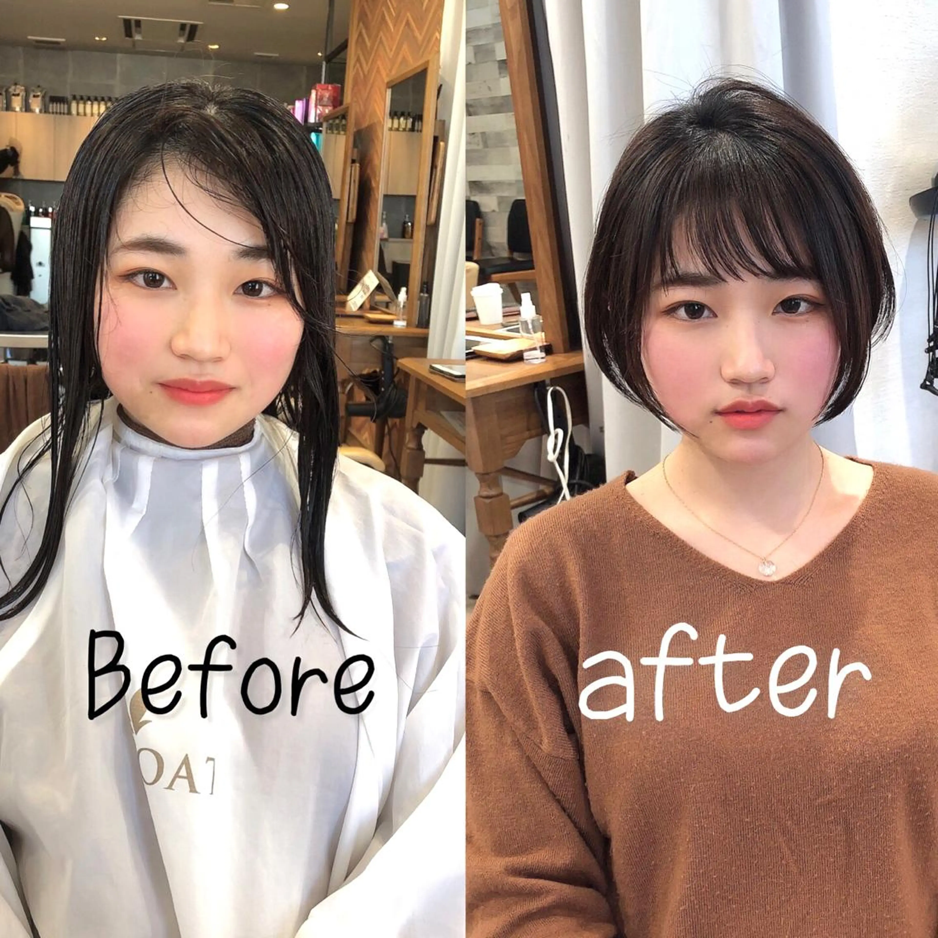 ショート カラー カット ヘアカラー トリートメント ショートの神✨AFL OAT 井上康平のヘアスタイル