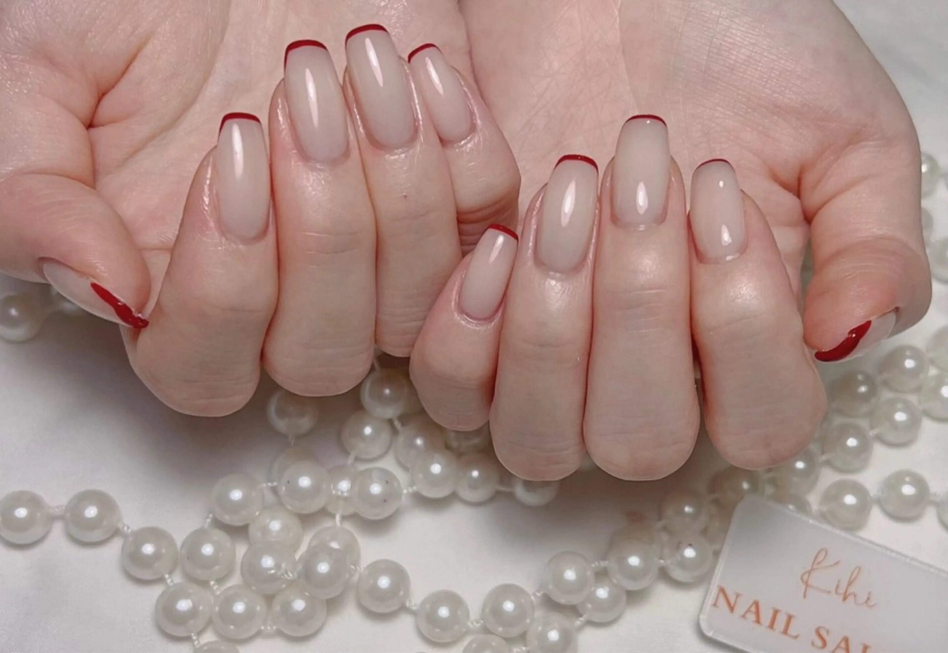 ネイル フレンチネイル 村中 ハナのネイルデザイン