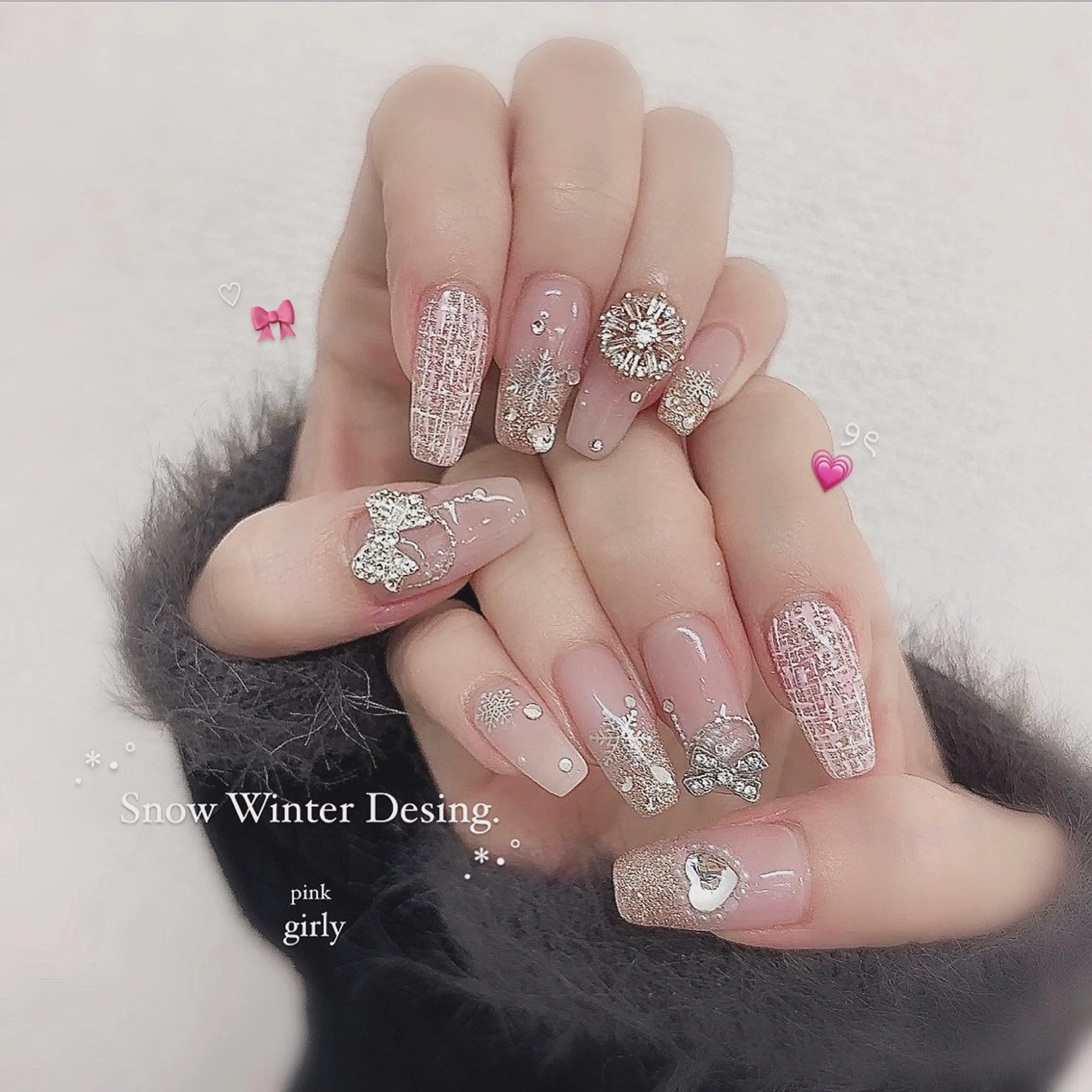 ネイル ツイードネイル ハンドネイル Arowa 伊田のネイルデザイン