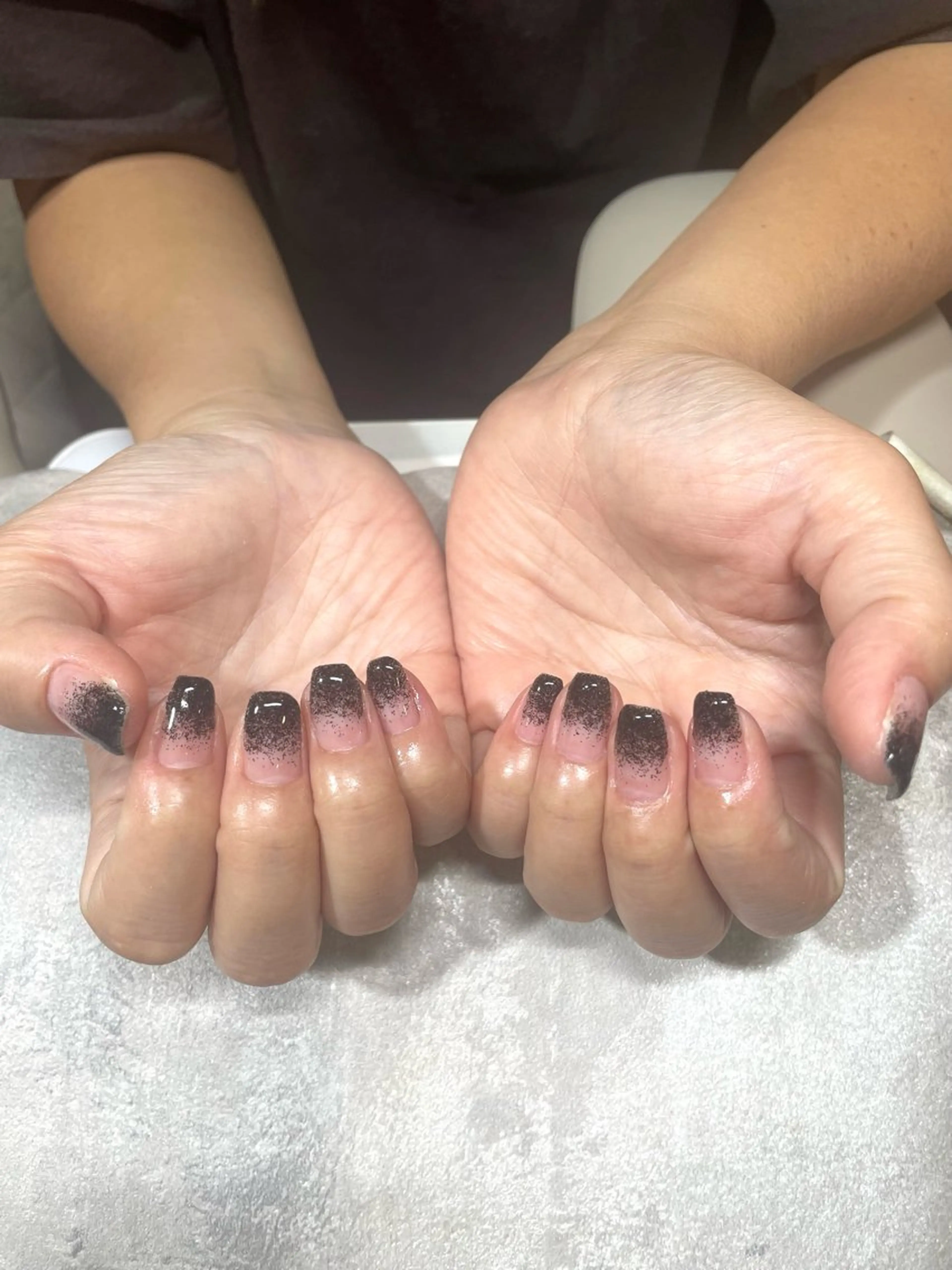 ネイル ジェルネイル ラメ(グリッター) ラメグラデーション 柏木 結理愛のネイルデザイン