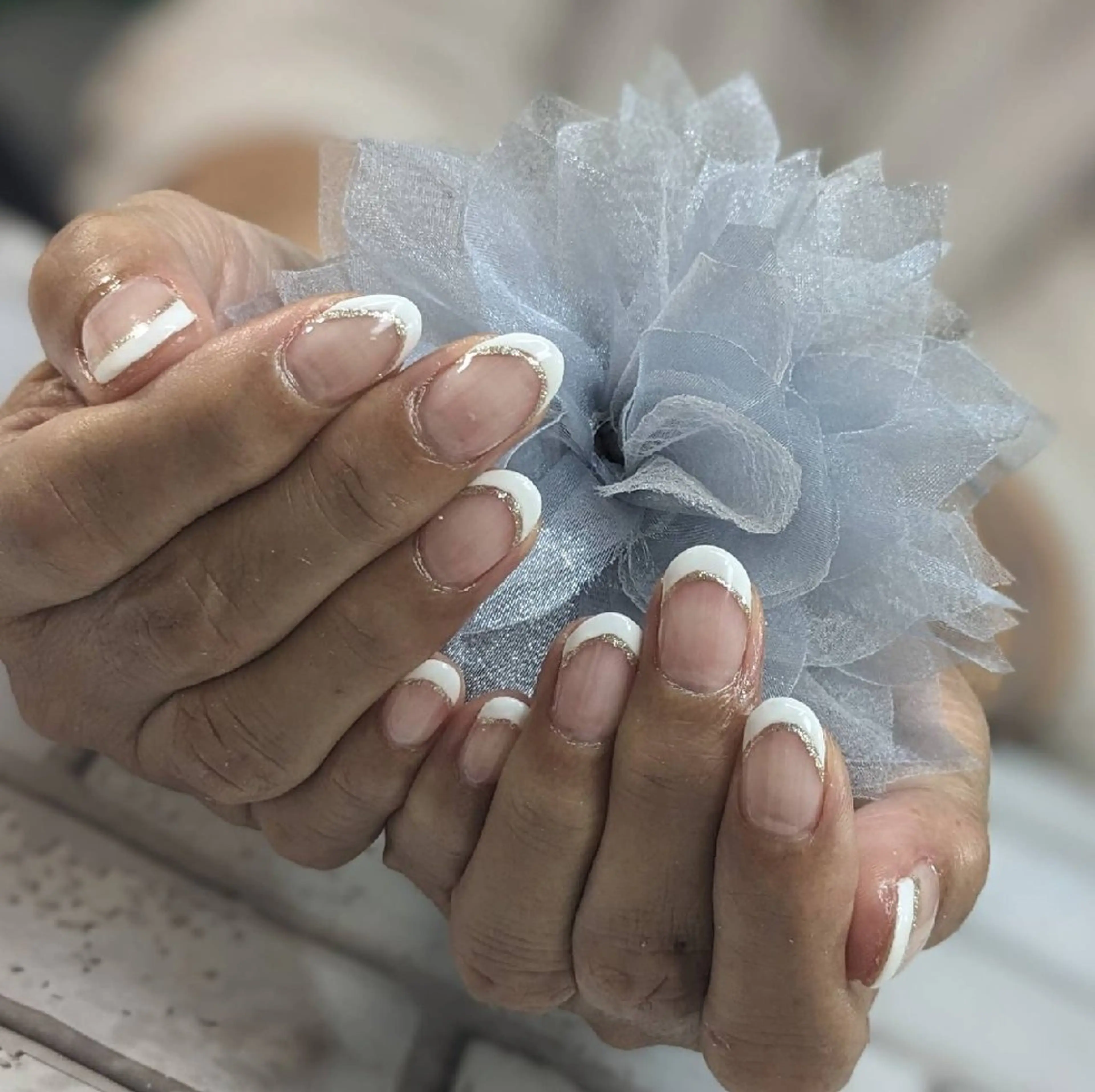 ネイル フレンチネイル ハンドネイル ネイルサロンベルティ .keikoのネイルデザイン