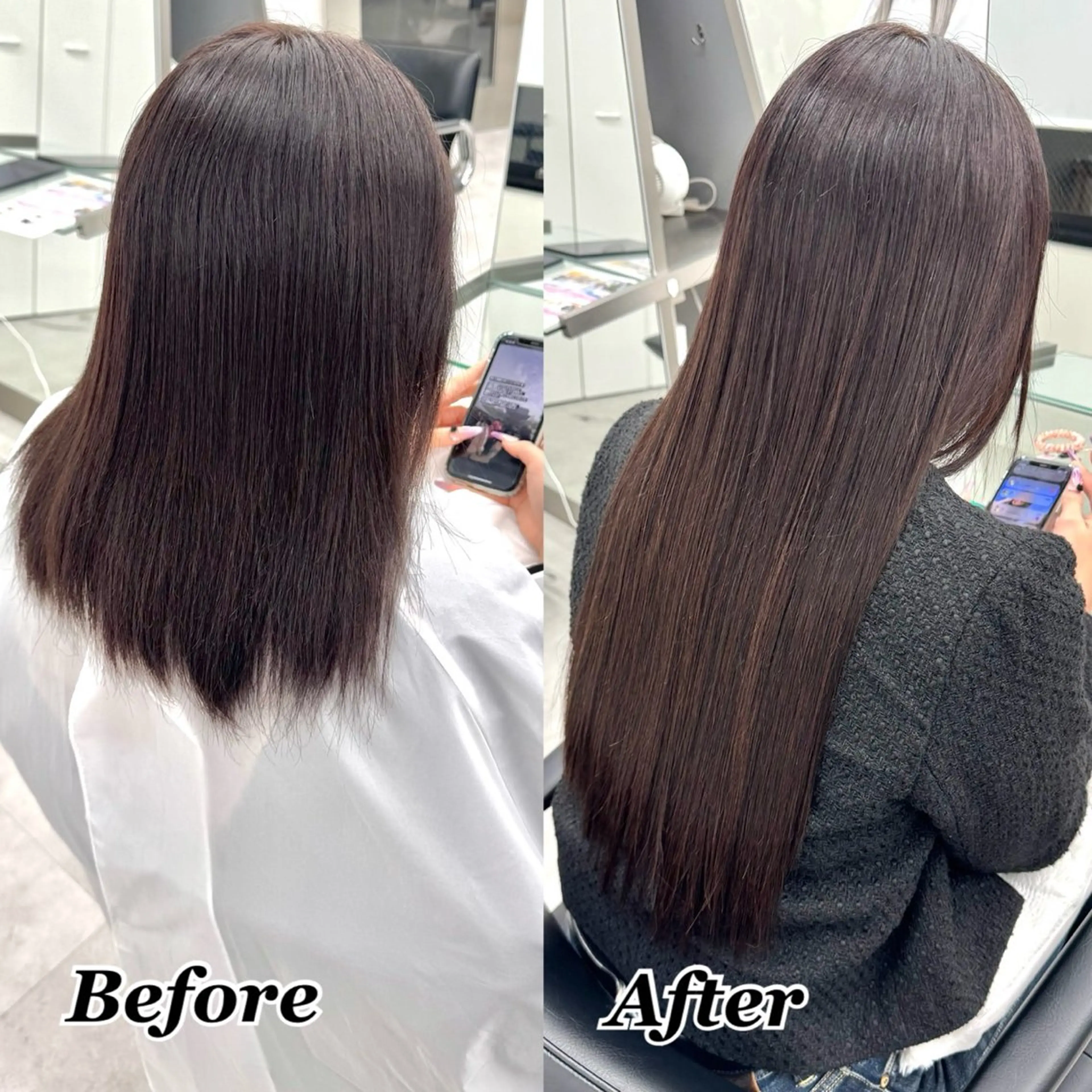 エクステ ヘアメ🎀推しカラー 🥣横浜/しほ🧸のヘアスタイル