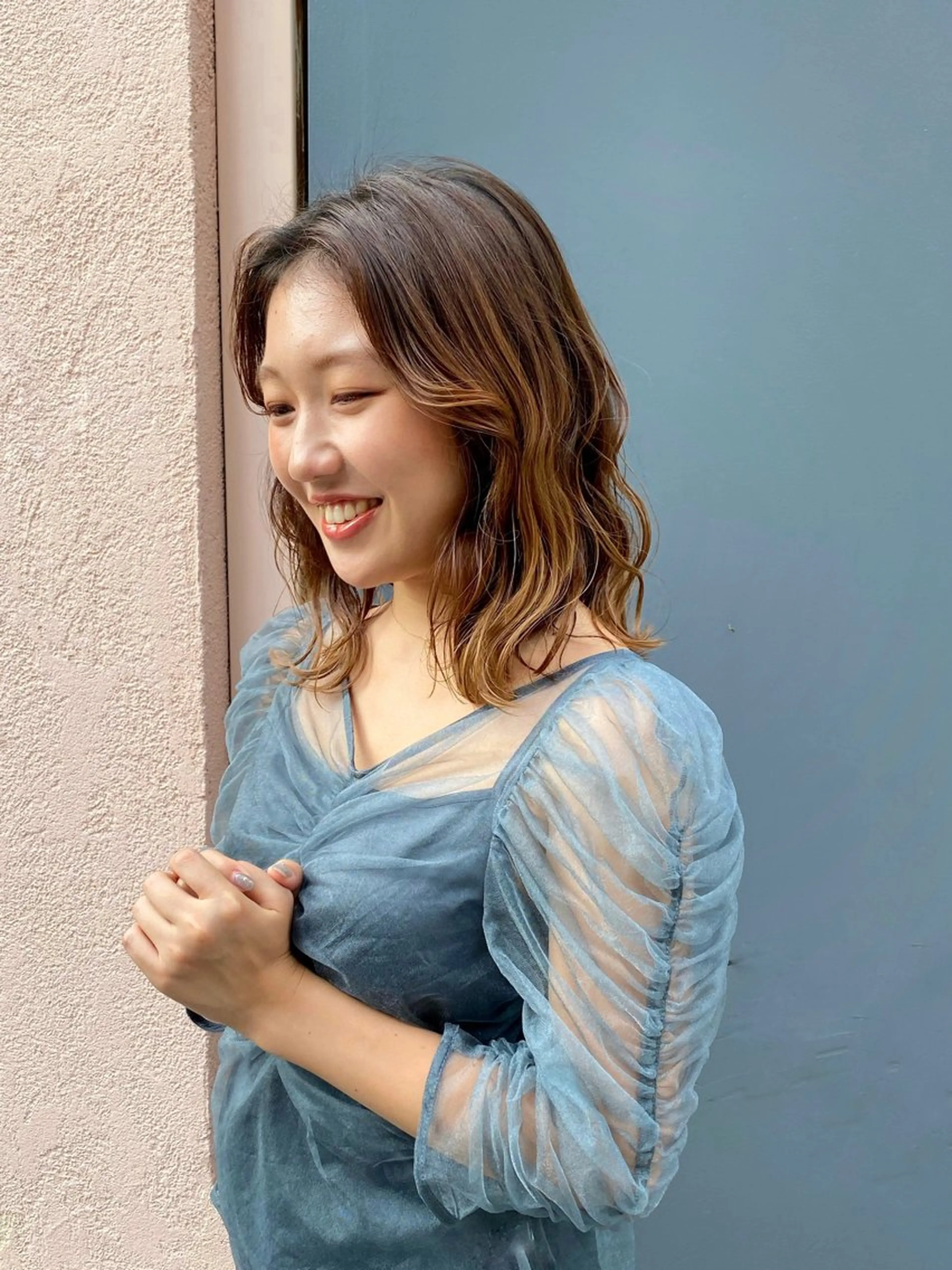 ミディアム カラー 𣘺夲友梨/ メンズ/恵比寿のヘアスタイル