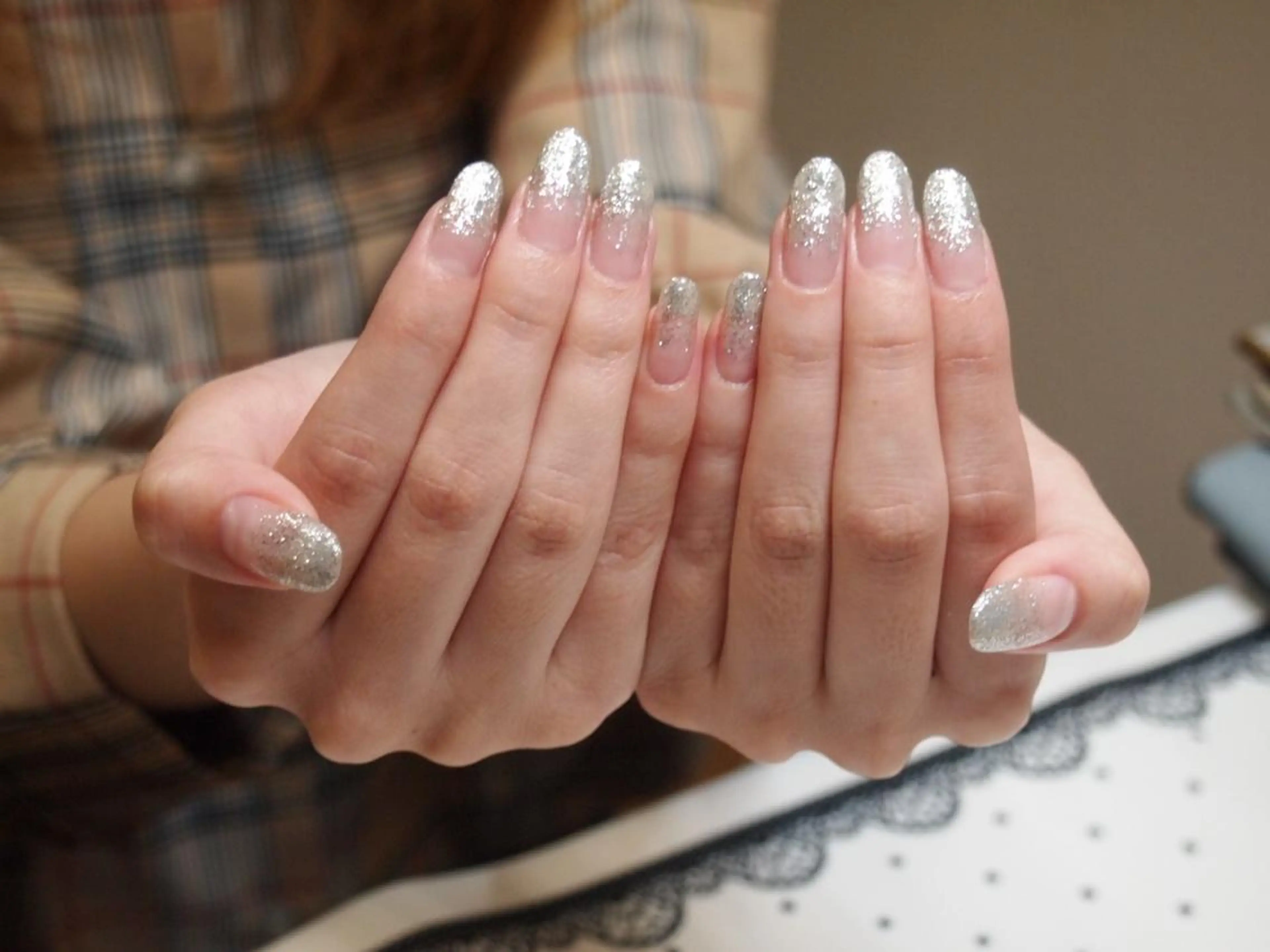 ネイル グラデーション ラメ(グリッター) ラメグラデーション 自爪育成専門店Ka pilina所属・自爪育成専門店 Kapilinaのエステ・リラクイメージ