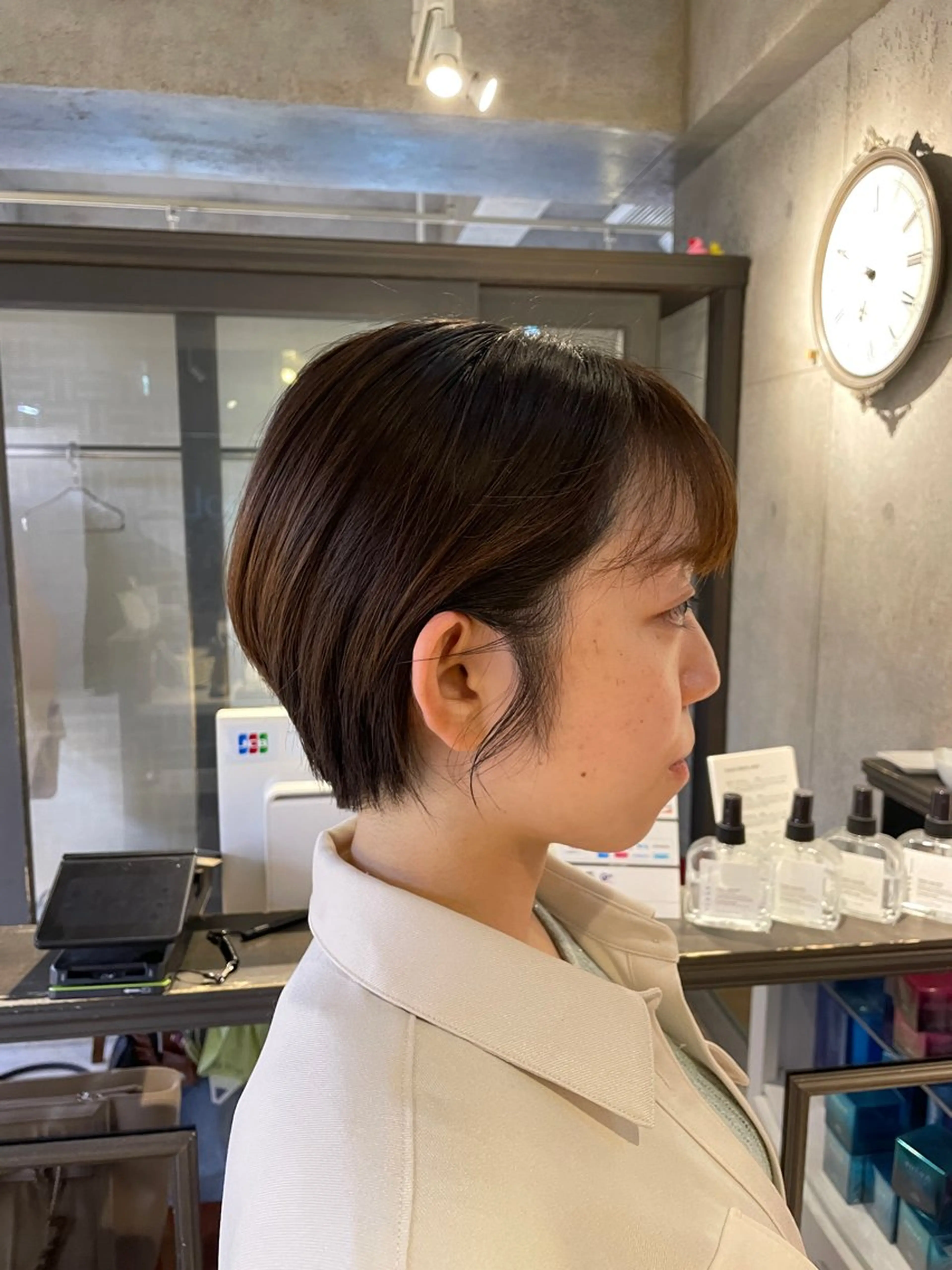 ショート カット 透けカラー/ アレンジ/篠崎渚彩のヘアスタイル