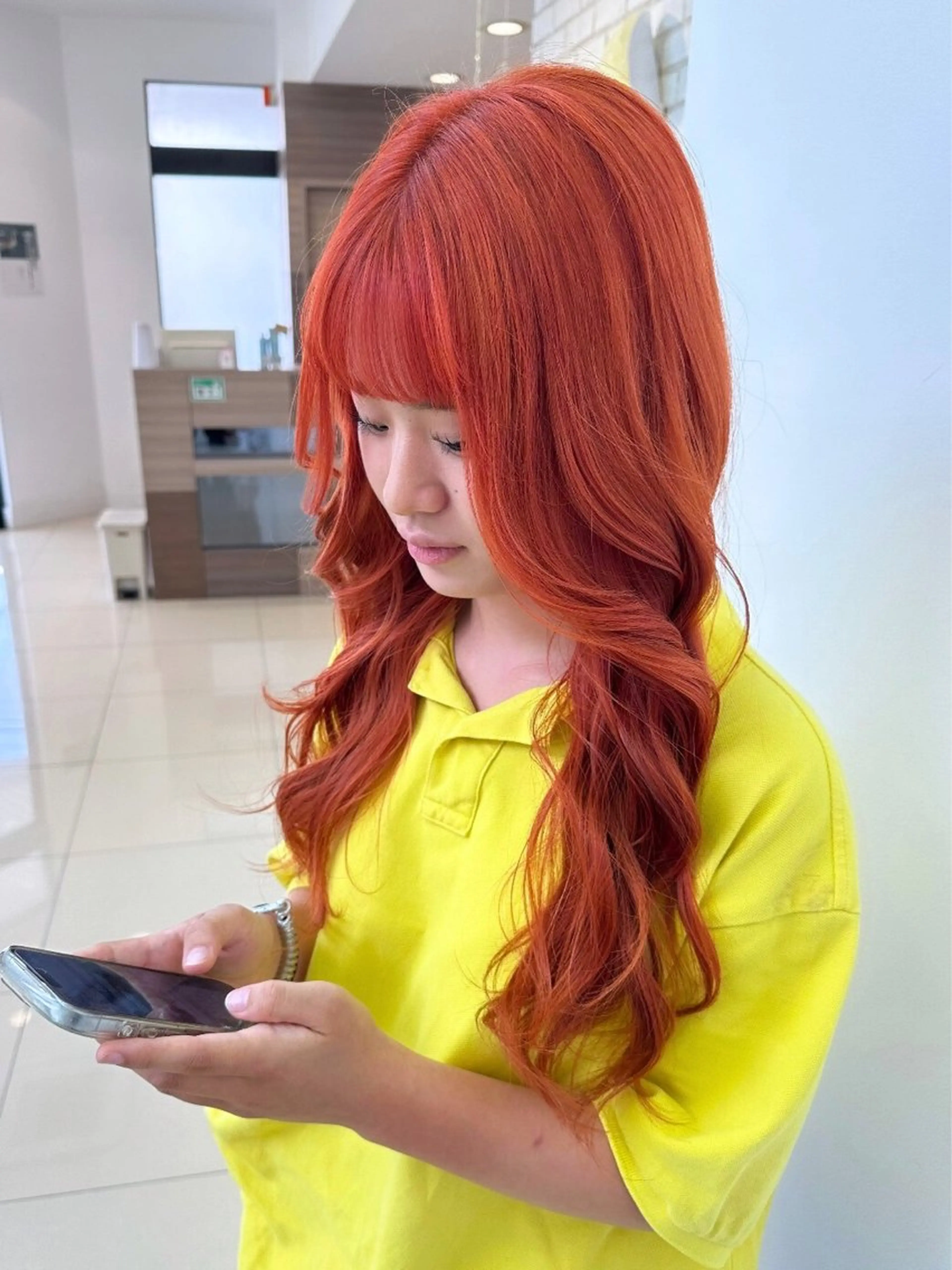 ロング カラー ヘアカラー 柔らか透明感カラー/ 内田圭祐のヘアスタイル