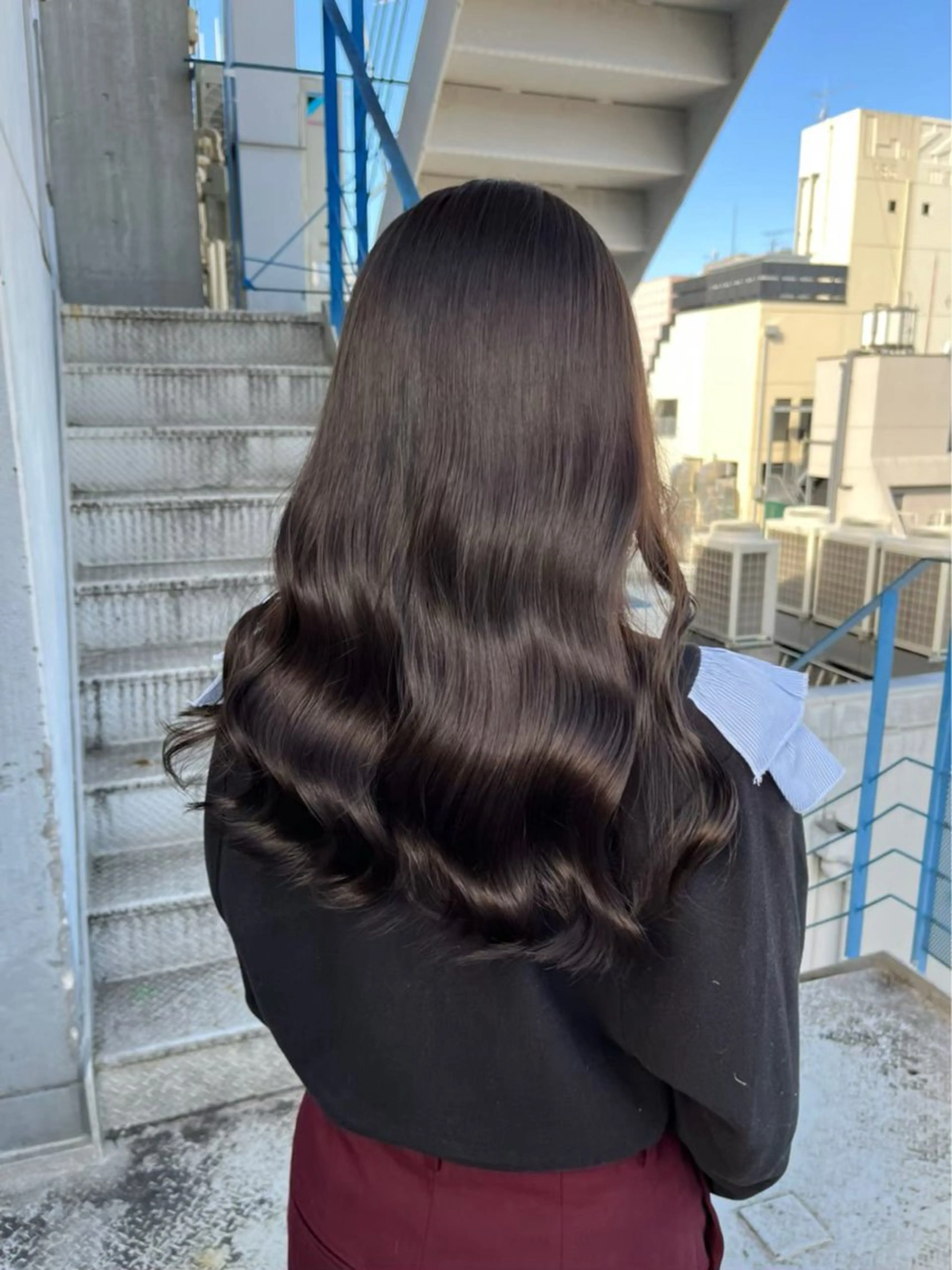 ロング カラー BABY 艶髪暗髪ヘア💖達人のヘアスタイル