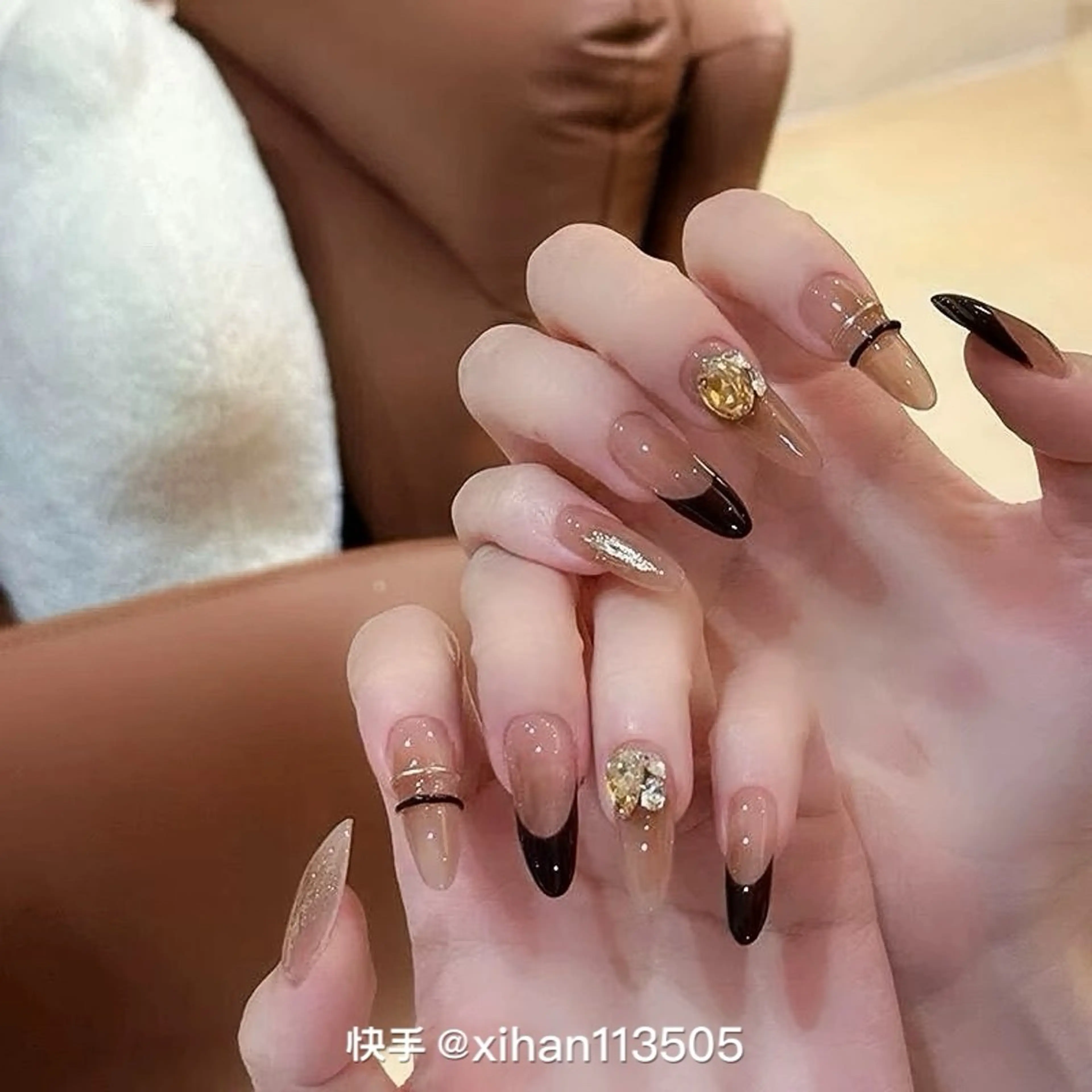 ネイル チークネイル 長さ出し フレンチネイル ガーリー 韓国ネイル sun nail池袋 モデル募集のネイルデザイン