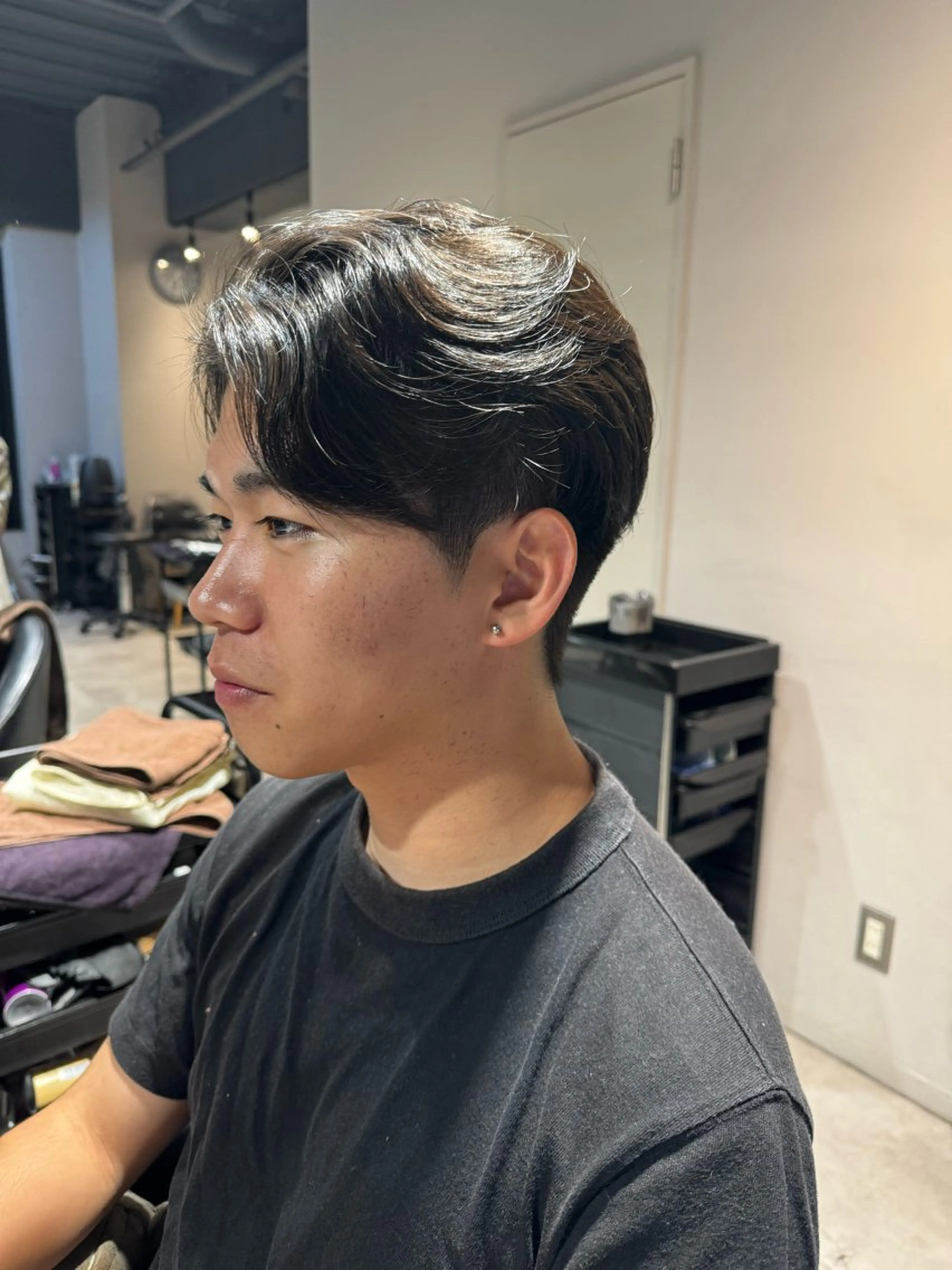 ミディアム パーマ メンズ 縮毛矯正 カット 縮毛矯正 トリートメント Dxxxx III所属・女性目線の大人 メンズ*Ayakaのヘアスタイル