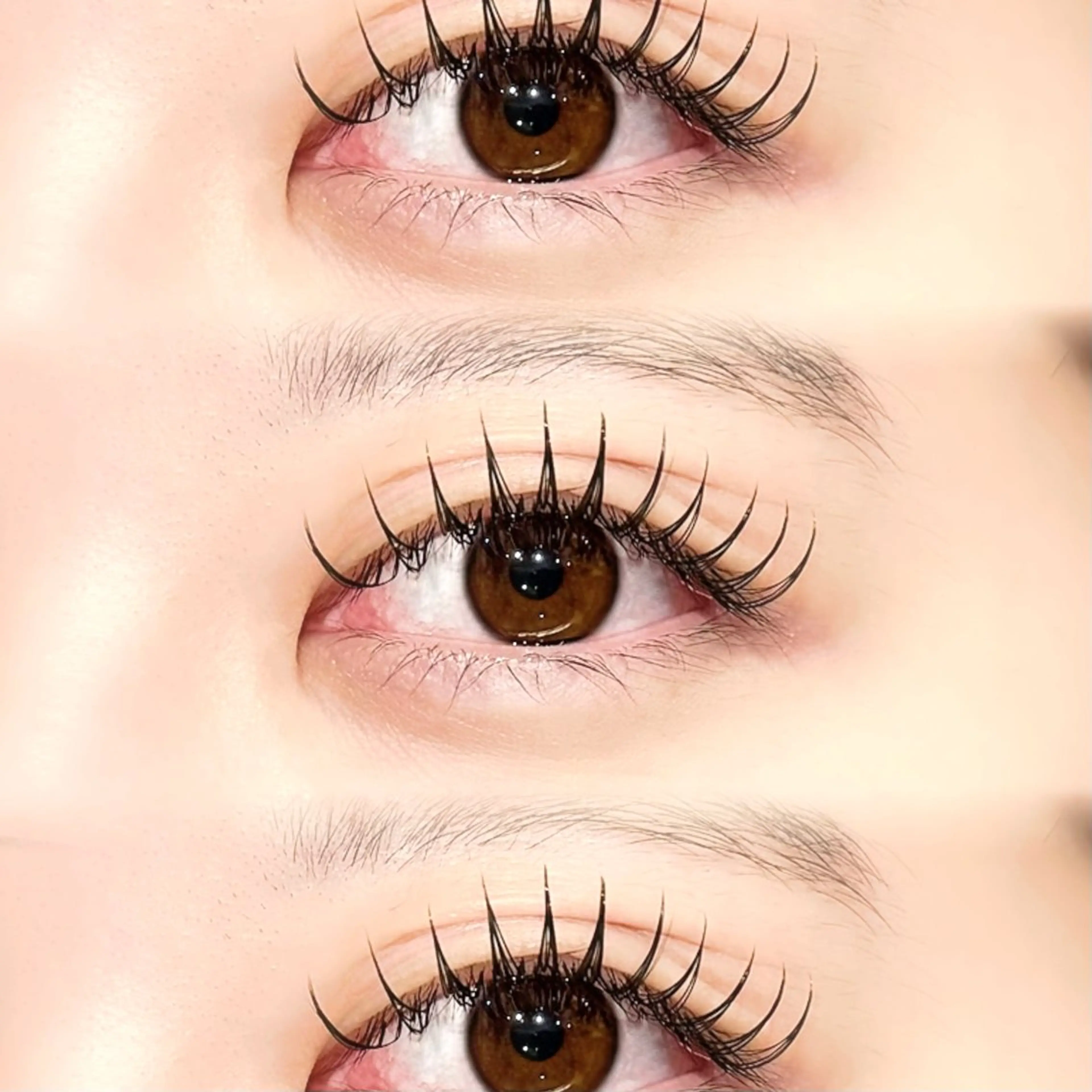 マツエクフラットラッシュ120本コーティング付きの写真