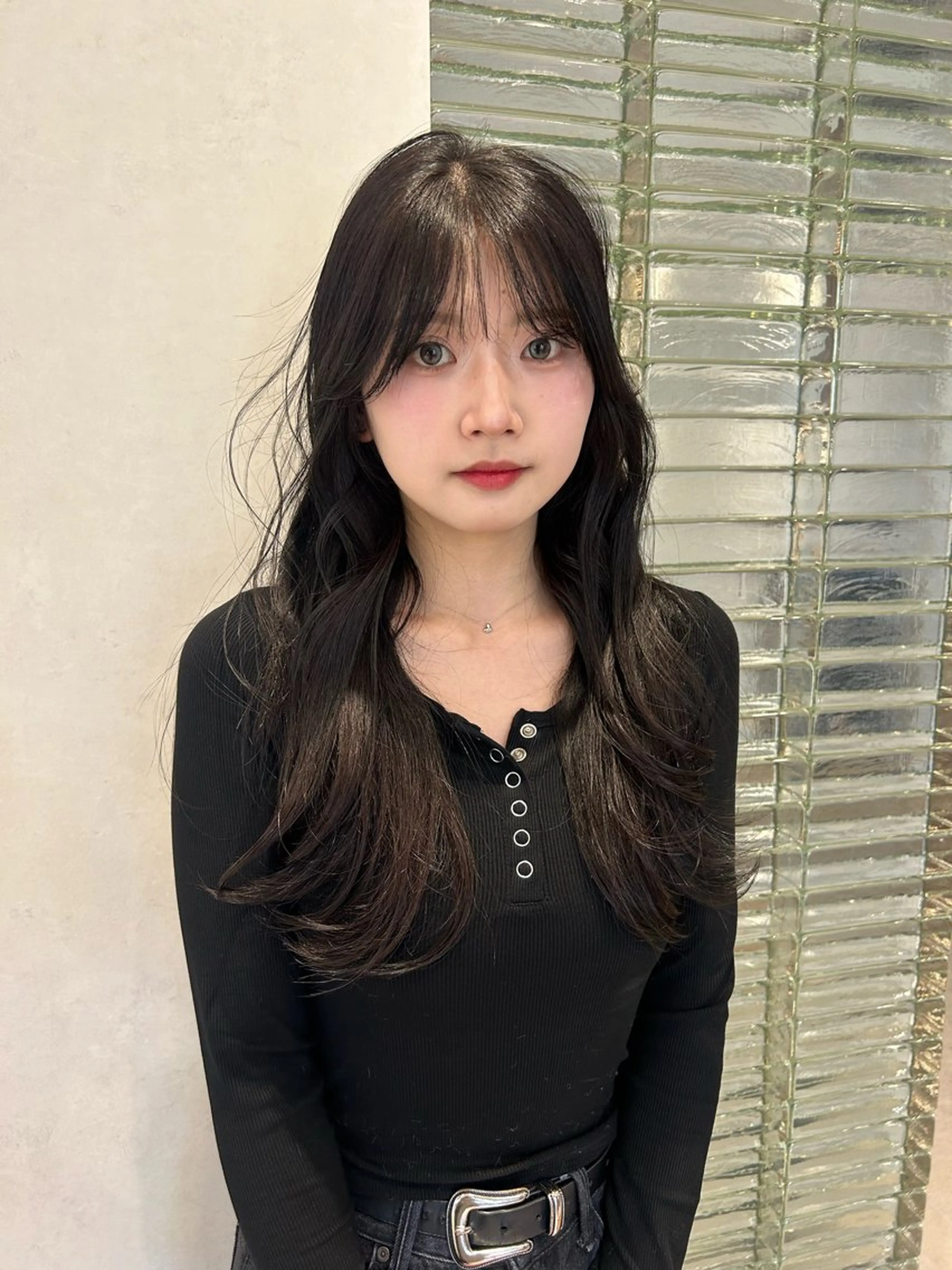 ミディアム カラー ヘアアレンジ メンズ Salowin原宿ash所属・‎透明感×艶髪 ‎🫒maki🎀のヘアスタイル