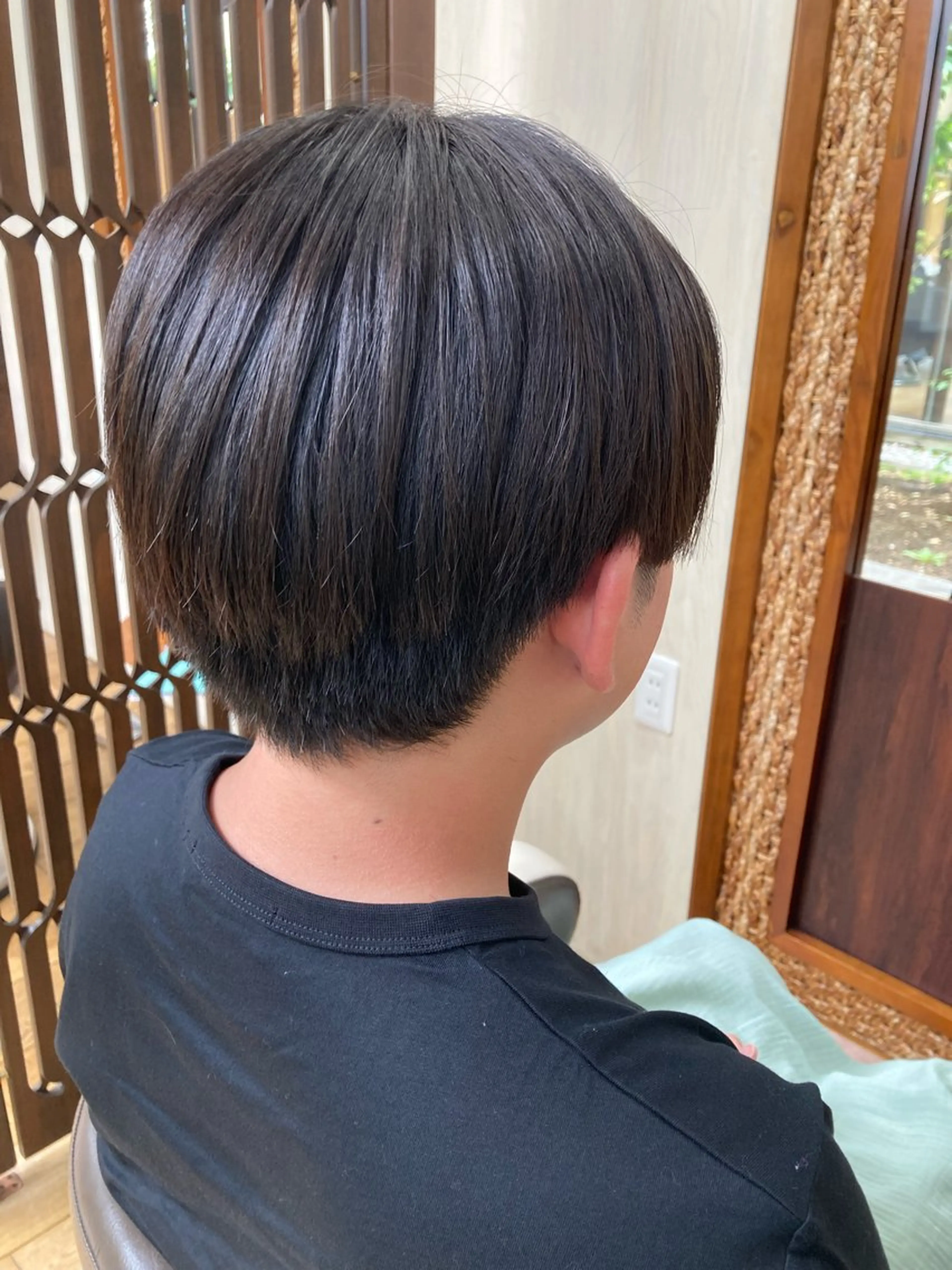 ショート 縮毛矯正 カット 長谷川 朋樹のヘアスタイル