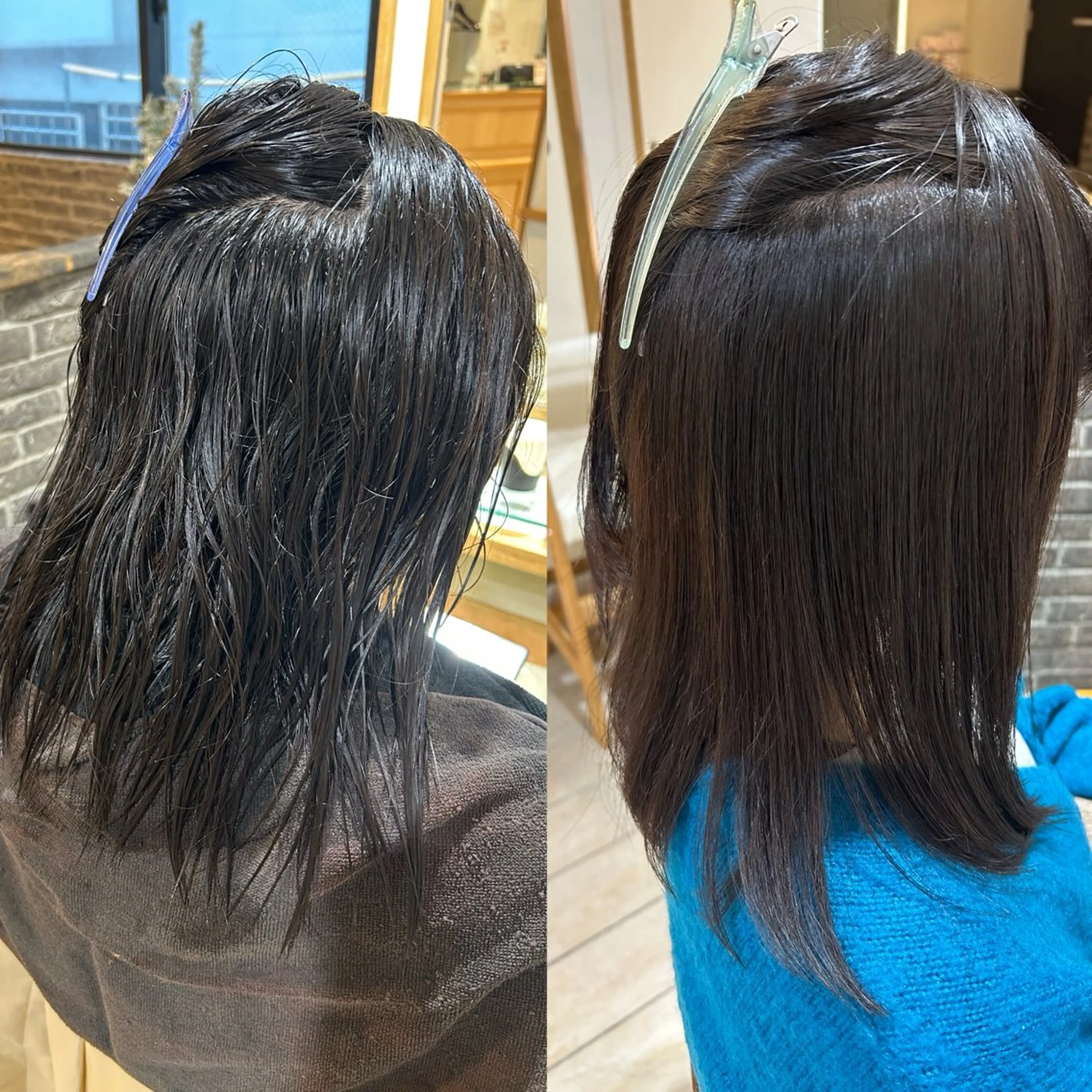 ミディアム パーマ 縮毛矯正 トリートメント Ami 🕊‎✨のヘアスタイル