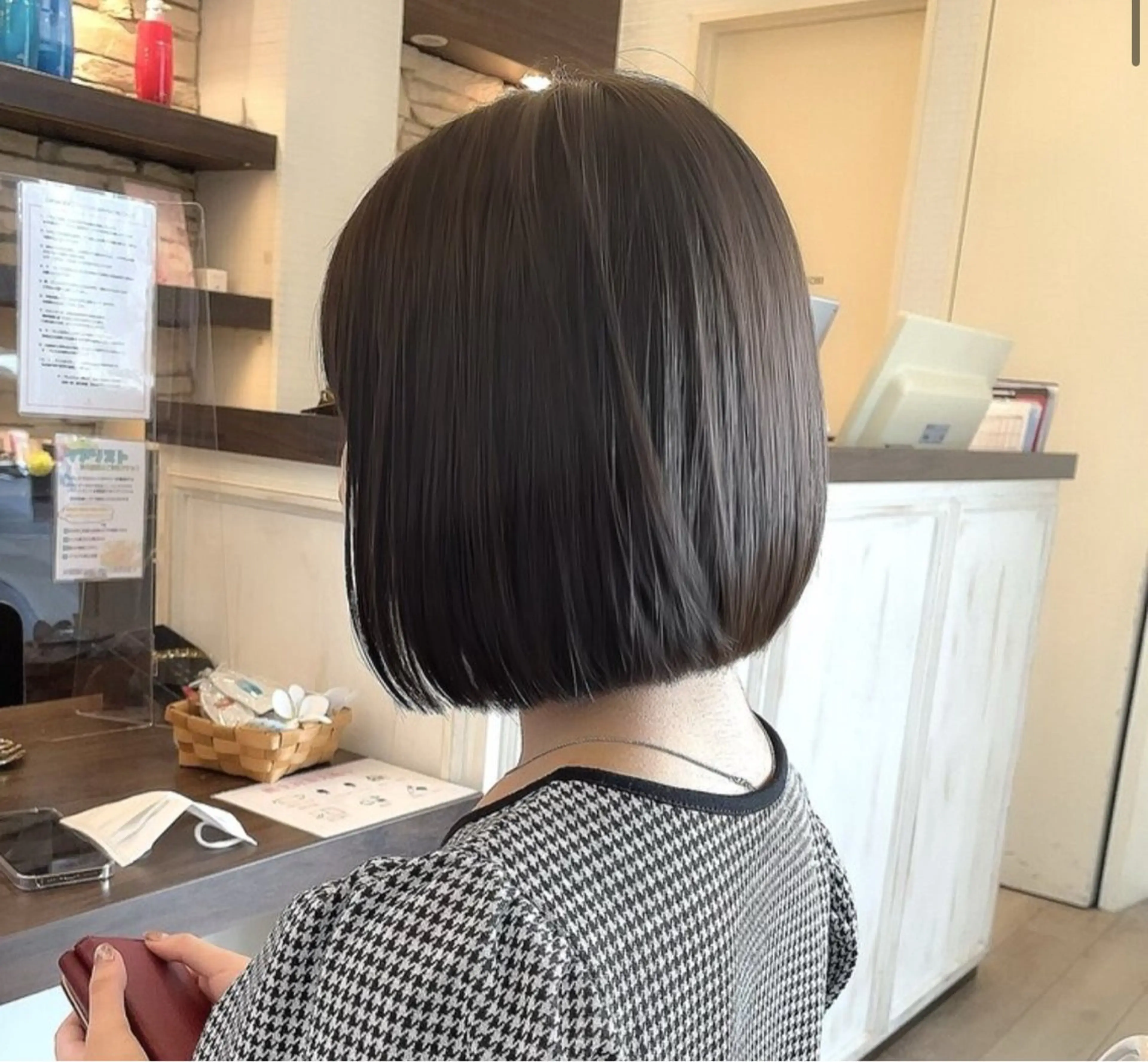 【レディースボブ👩🏼】Aujua使用🧴🫧 ※カットモデルの写真