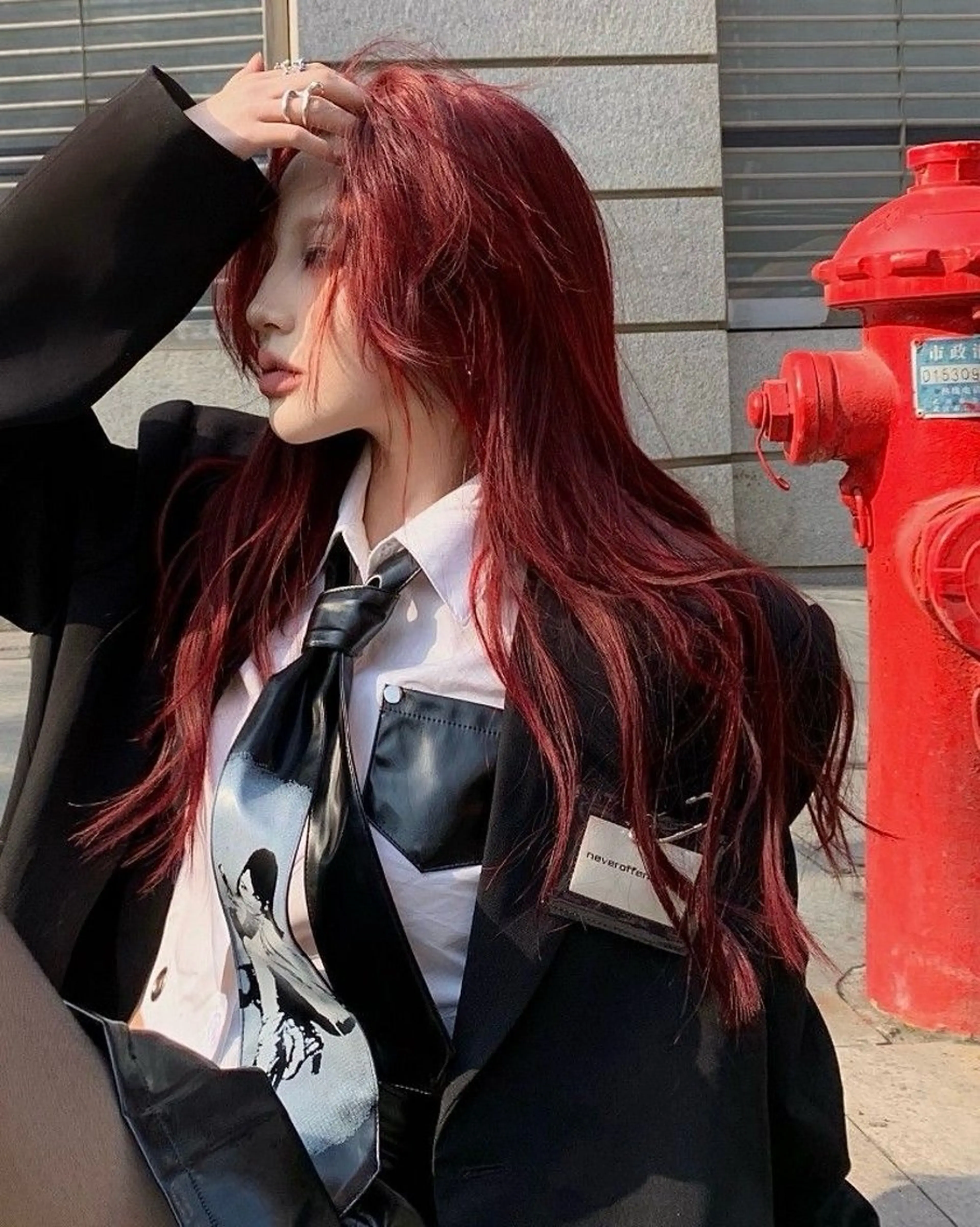 ロング カラー ヘアアレンジ トレンド暖色/ sayaka🍒のヘアスタイル