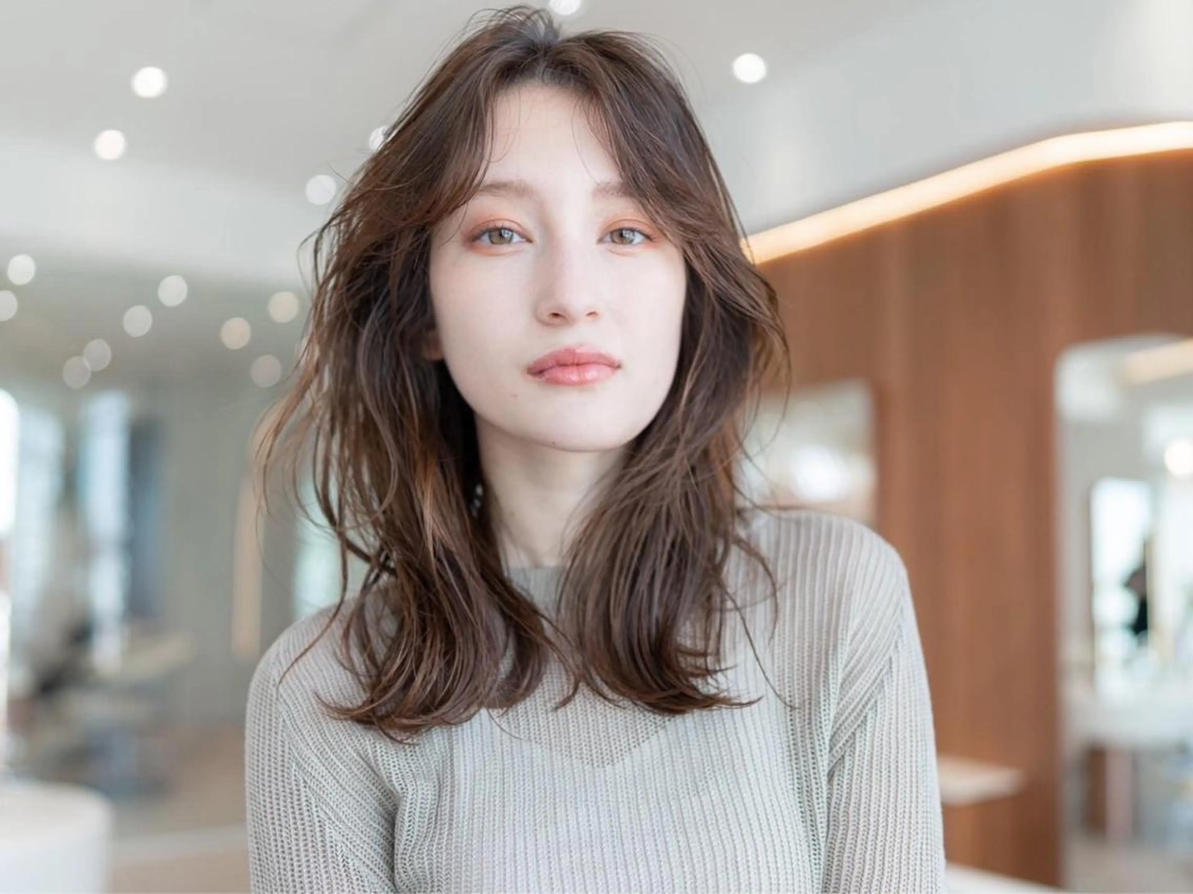 ミディアム カラー カット ヘアカラー トリートメント 🉐レイヤー/塩見 弘樹🉐渋谷のヘアスタイル