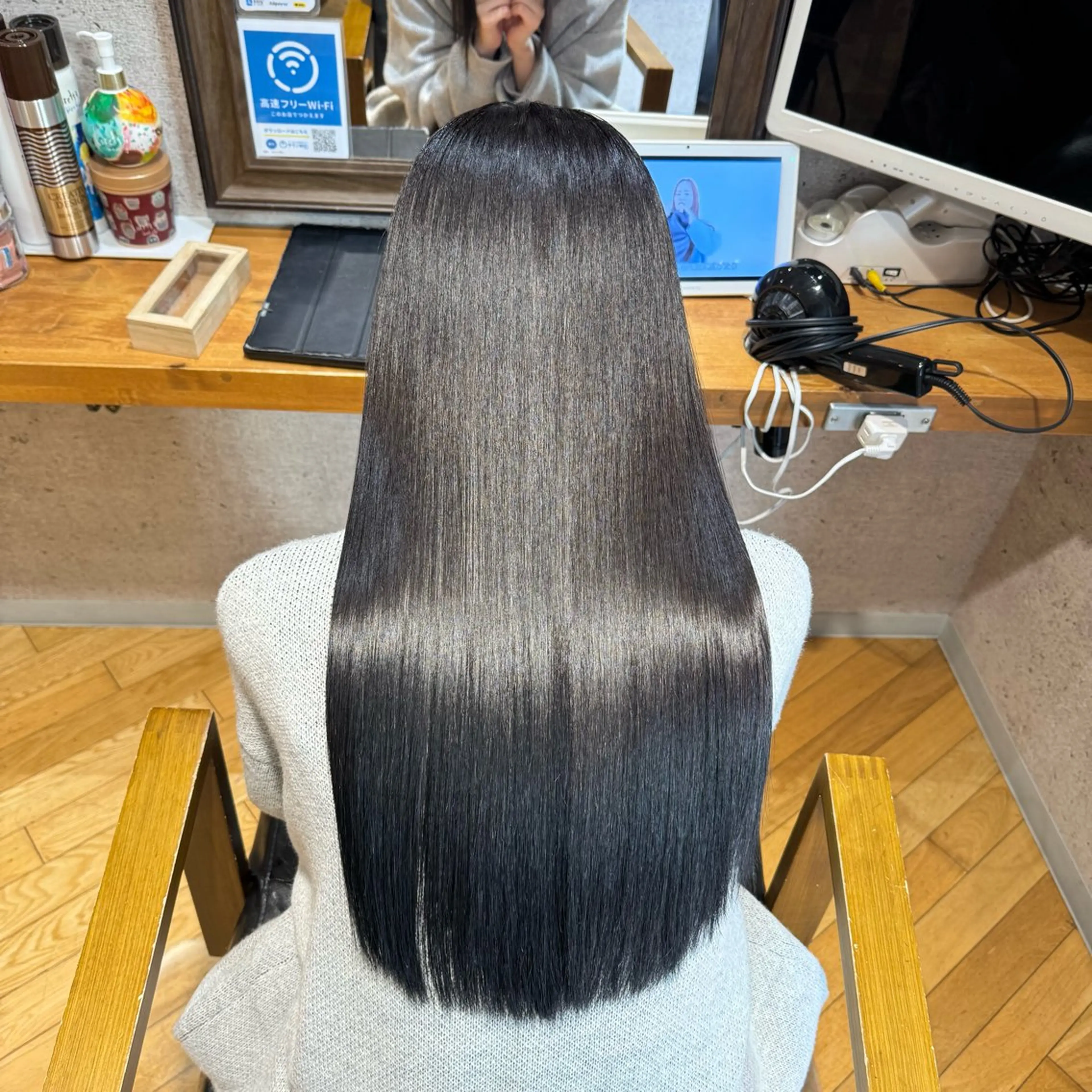 ロング 髪質改善 縮毛矯正 トリートメント カット 縮毛矯正 久保 敏之のヘアスタイル