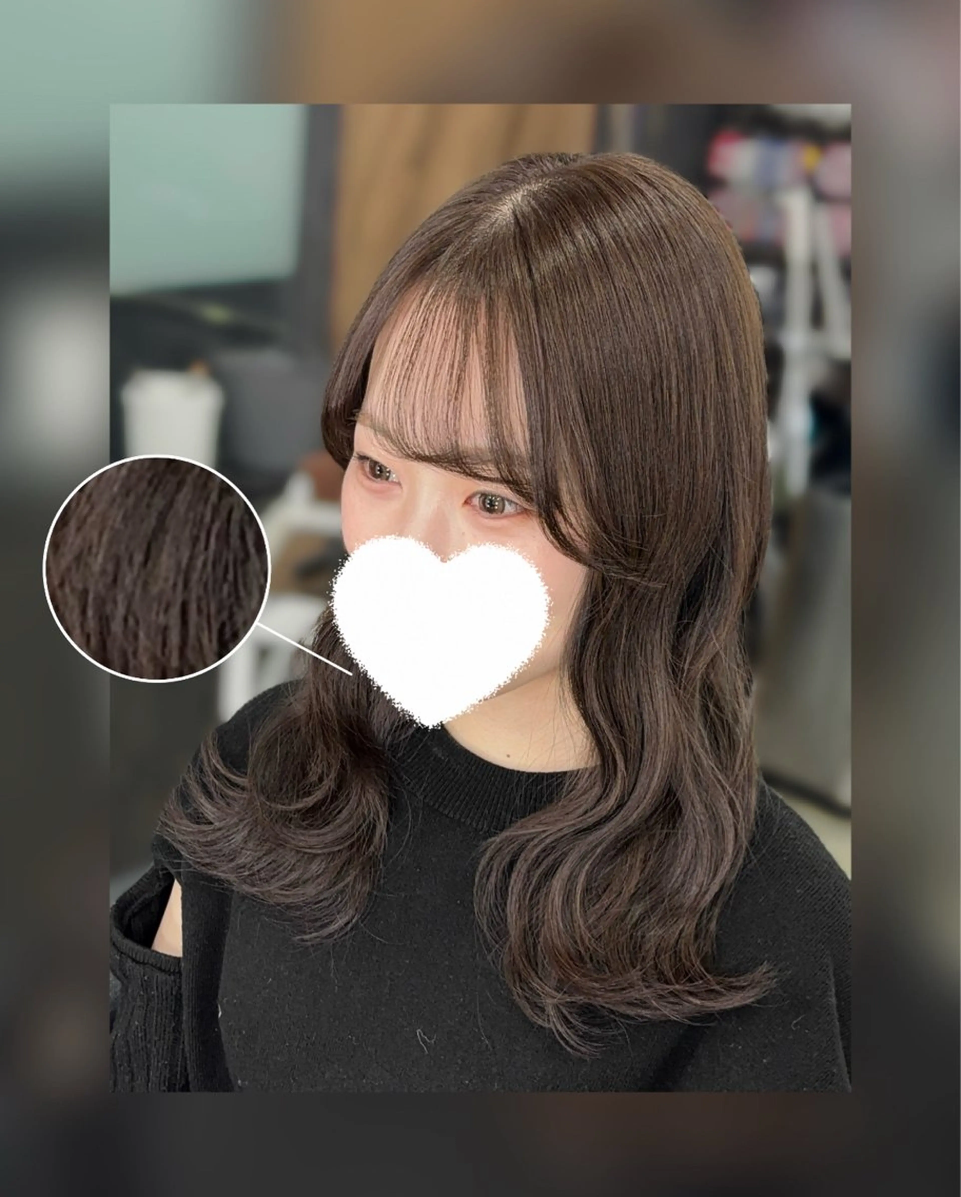 カット+透明感カラー💐🤍の写真