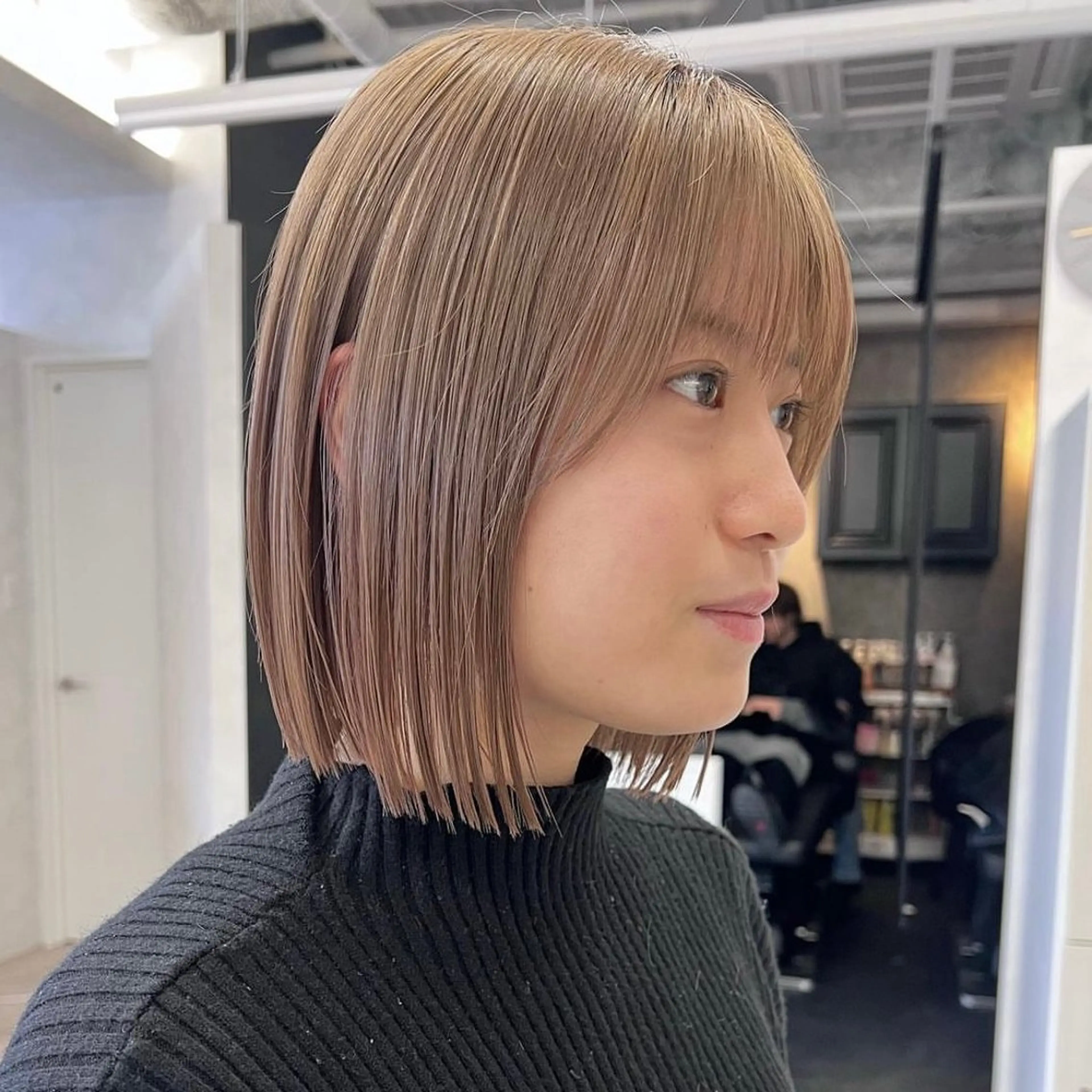 ショート 切りっぱなしボブ ボブ 未来 【ショートカット⠀】のヘアスタイル