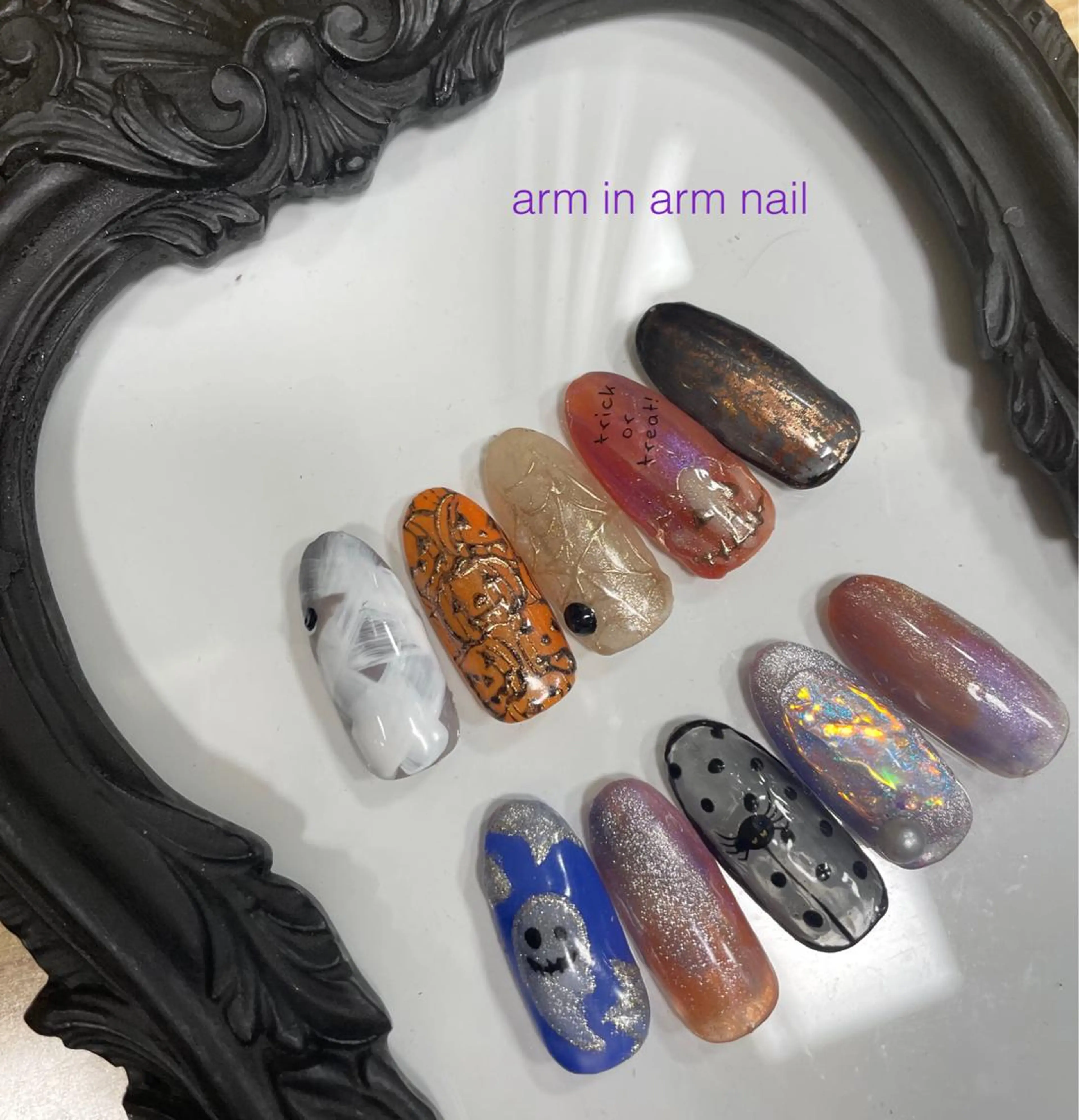 ネイル arm in arm ︎✿Yamamotoのマツエク・マツパデザイン