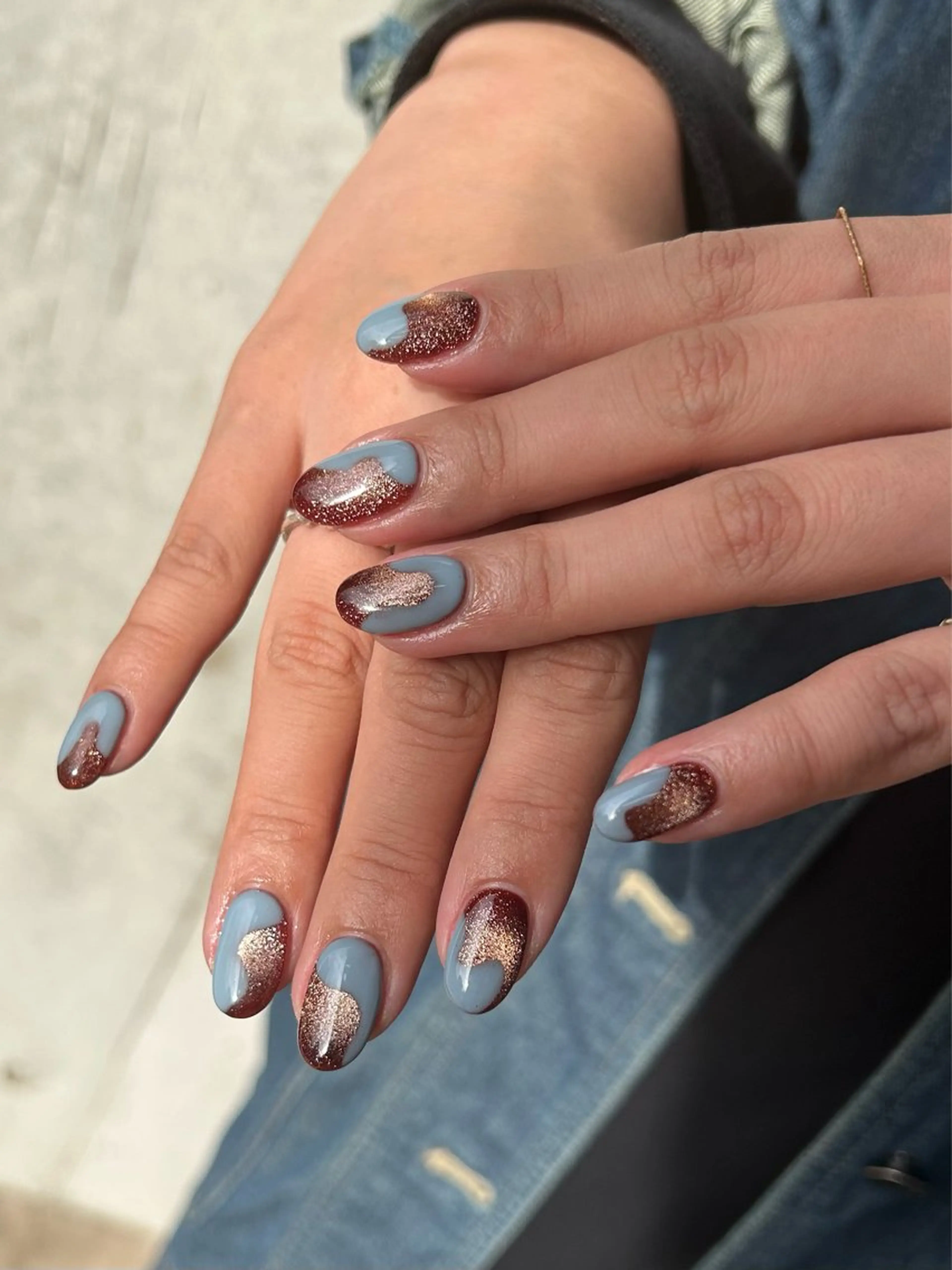 ネイル マグネットネイル ニュアンスネイル シンプルネイル mark by 7 LOOKS yukaのネイルデザイン