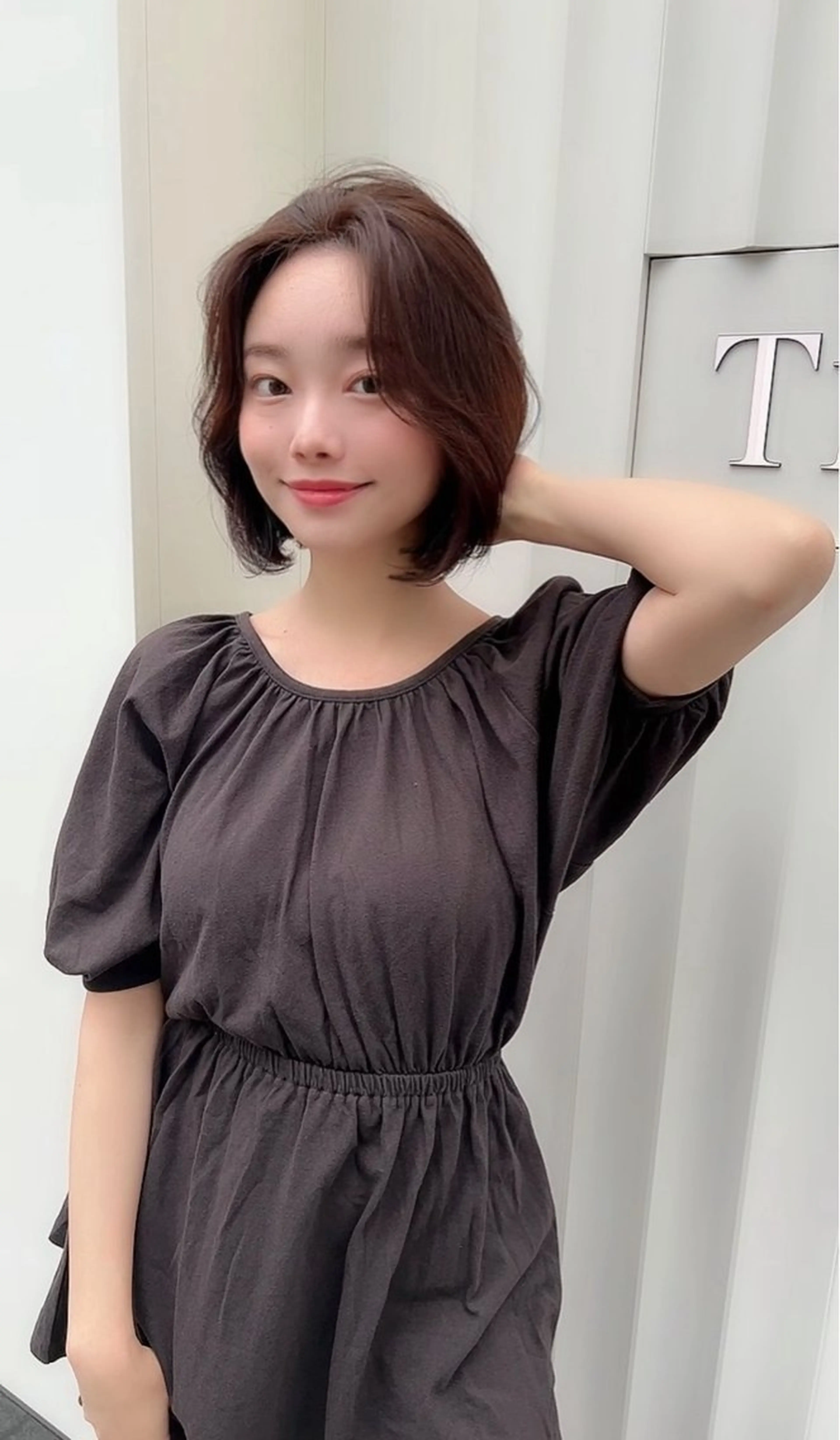 ショート カラー ボブ ボブ/レイヤー /植原健太のヘアスタイル