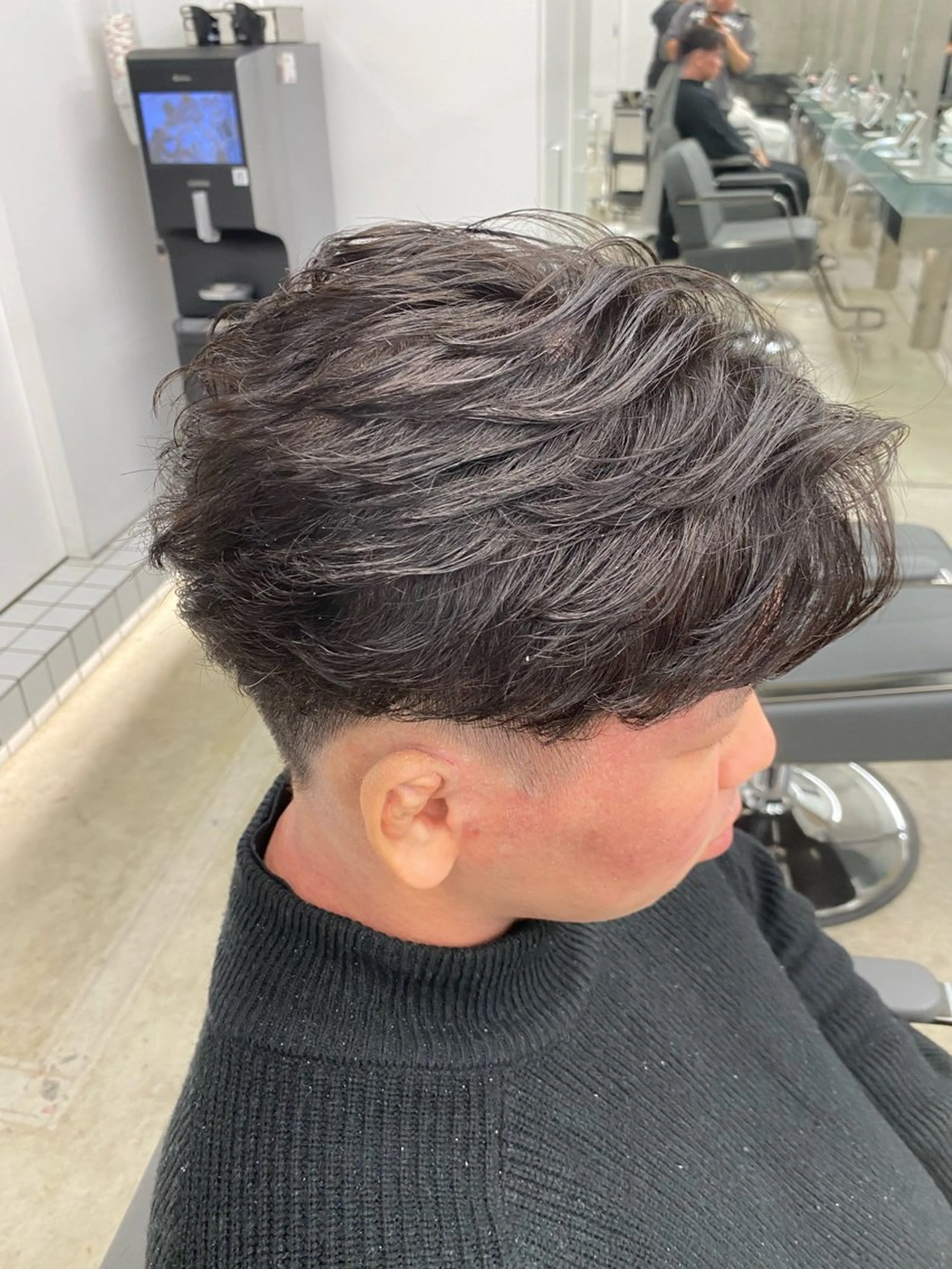 パーマ メンズ カット パーマ パーマ特化/フェザー パーマシャドウ/真生のヘアスタイル