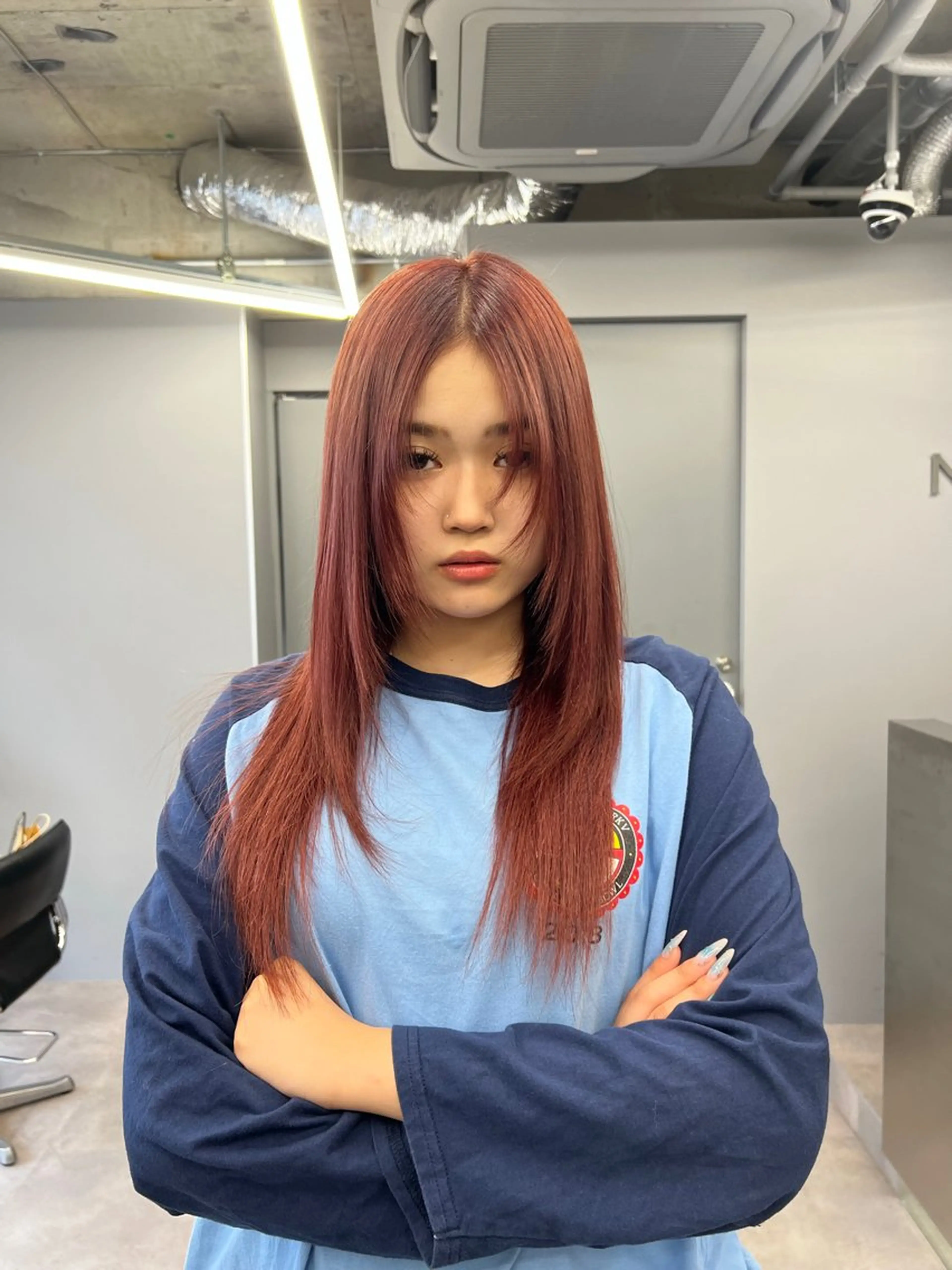 ミディアム カラー オレンジ 🦄🦄🦄ＳＨＵ 🦄🦄🦄のヘアスタイル