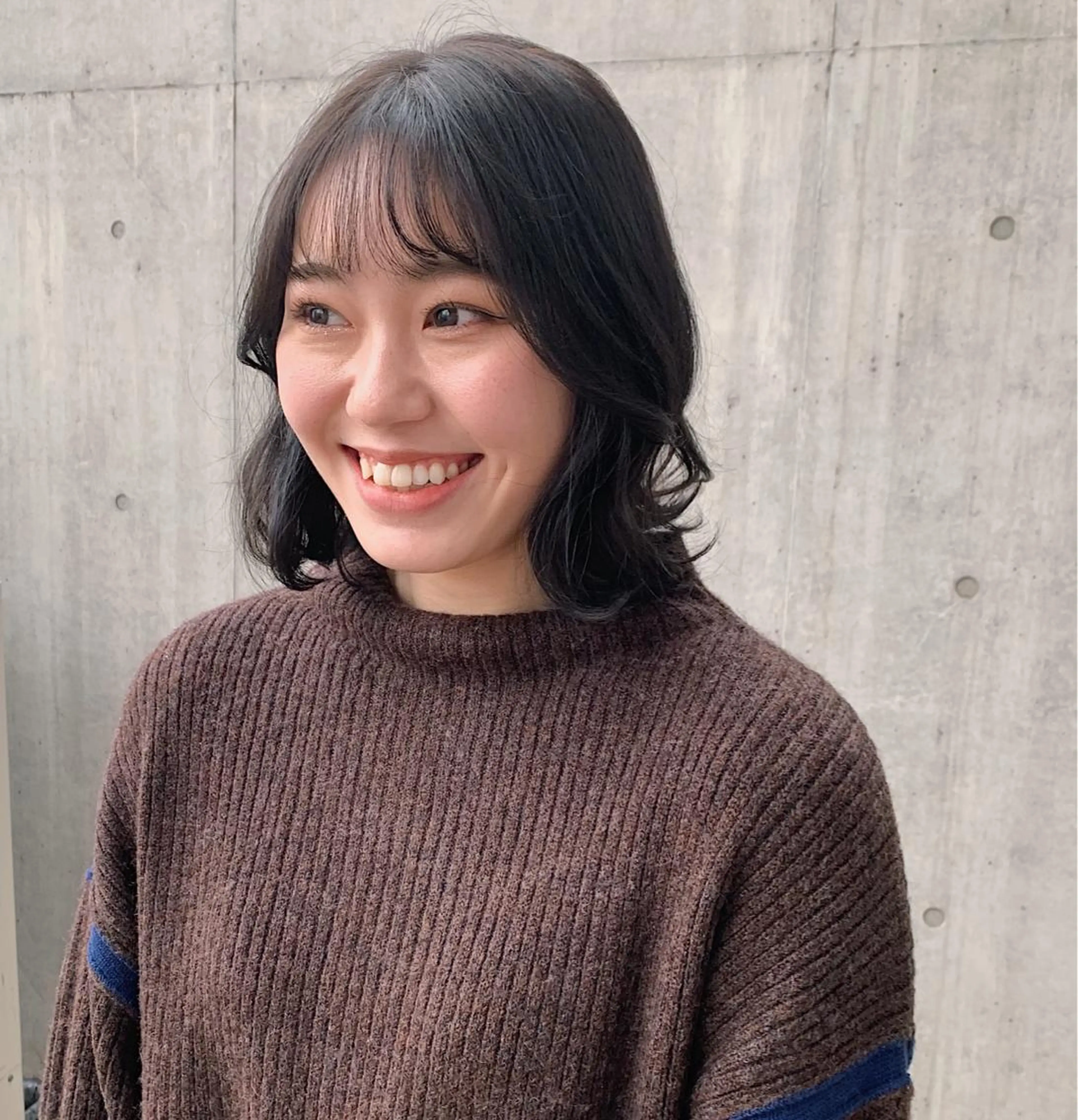 ミディアム カラー カット ヘアカラー ハットリ /北習志野のヘアスタイル