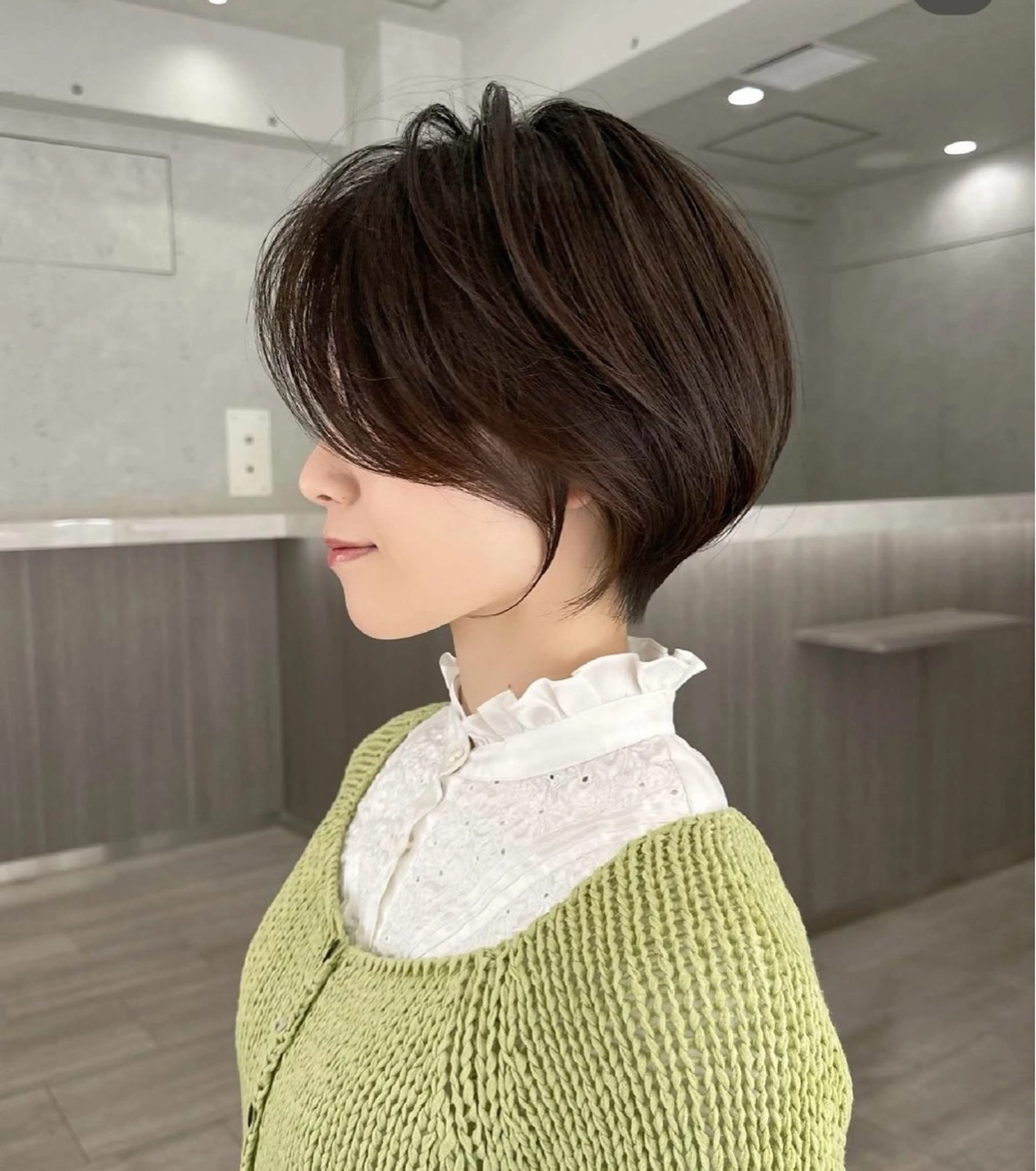 ショート ハンサムショート 丸みショート くびれヘア ショートヘア 似合わせショート /なおき/表参道のヘアスタイル