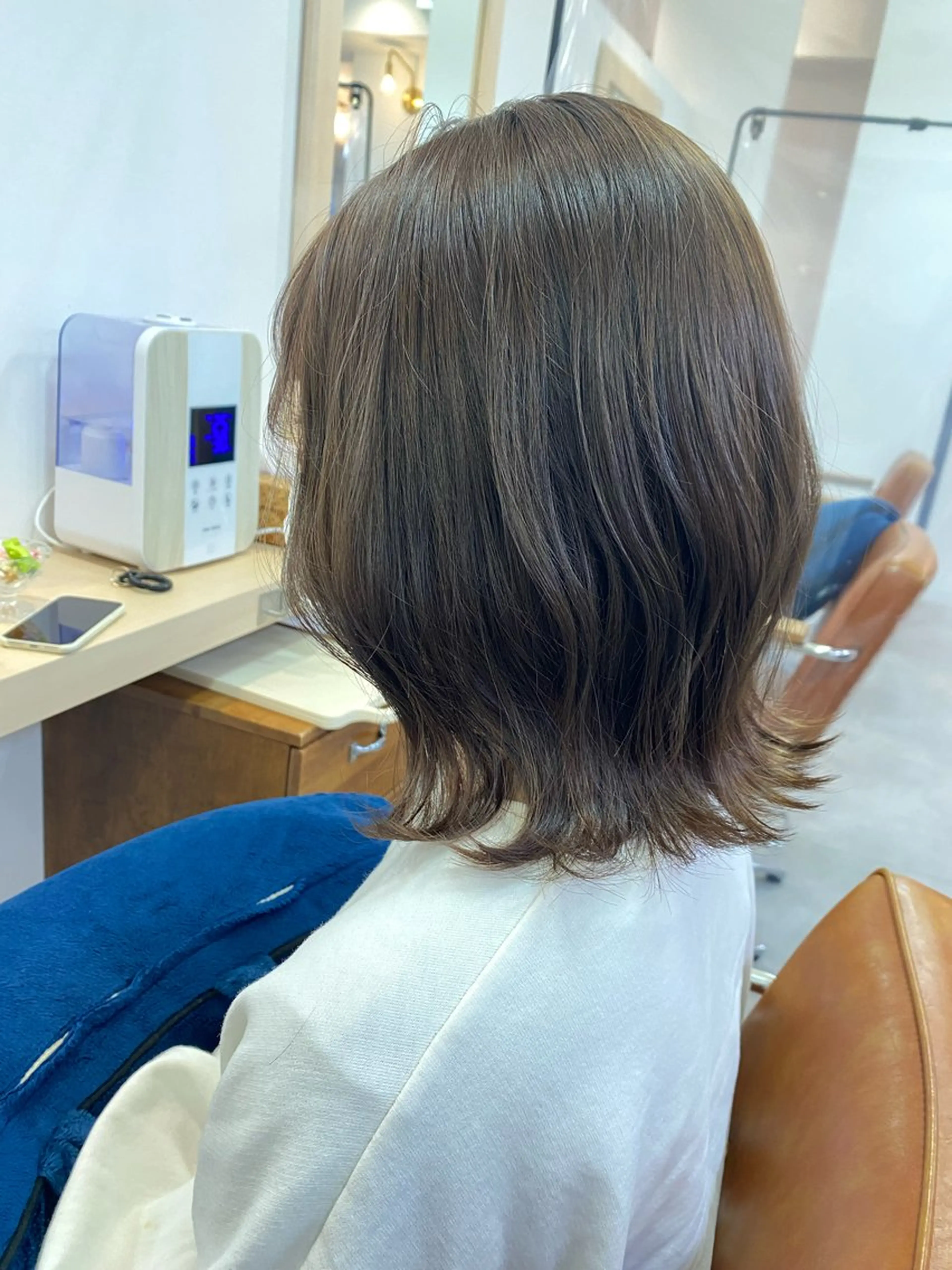 ミディアム 顔まわりカット/金山 /大園芽依のヘアスタイル