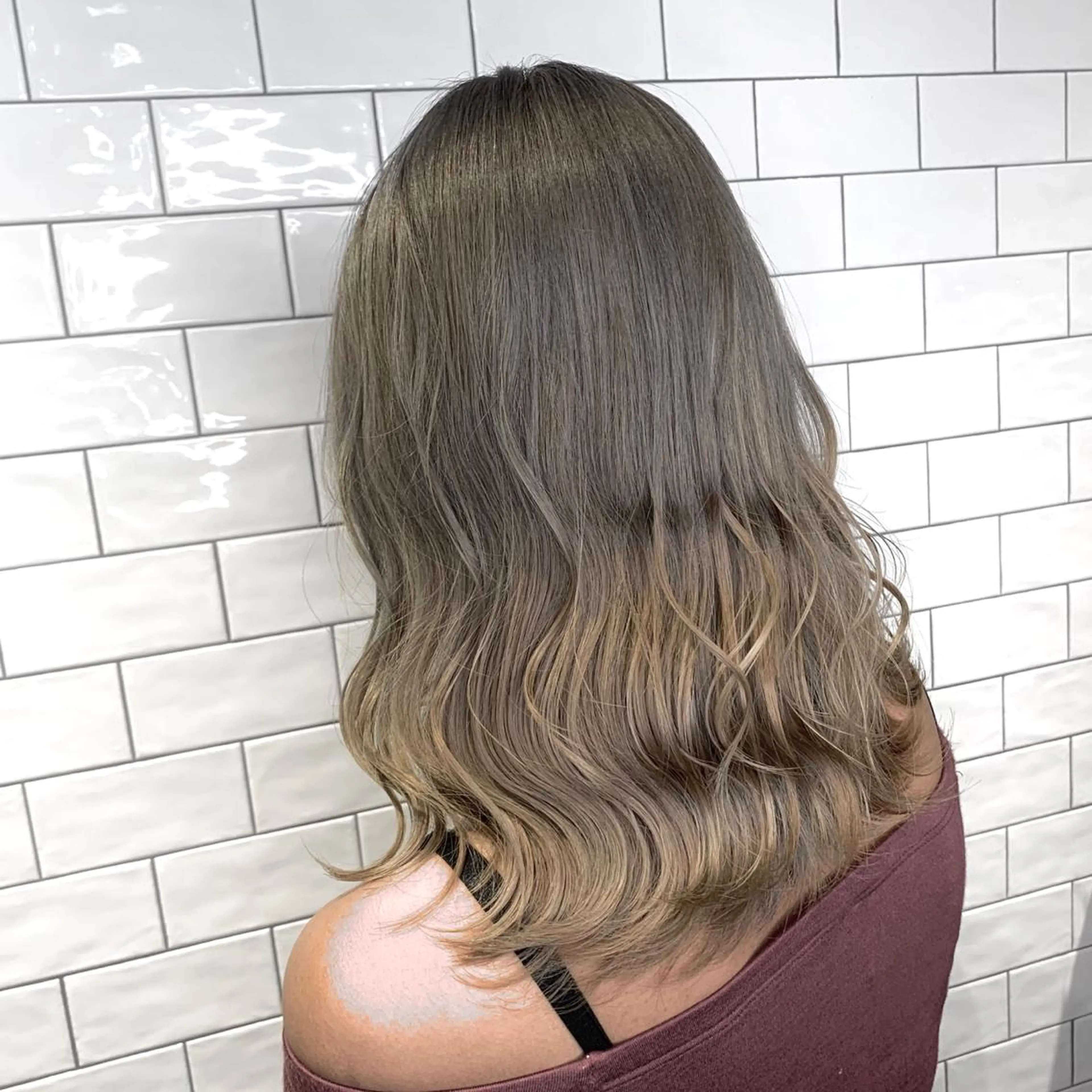 ミディアム カラー ヘアカラー 原山 直人のヘアスタイル