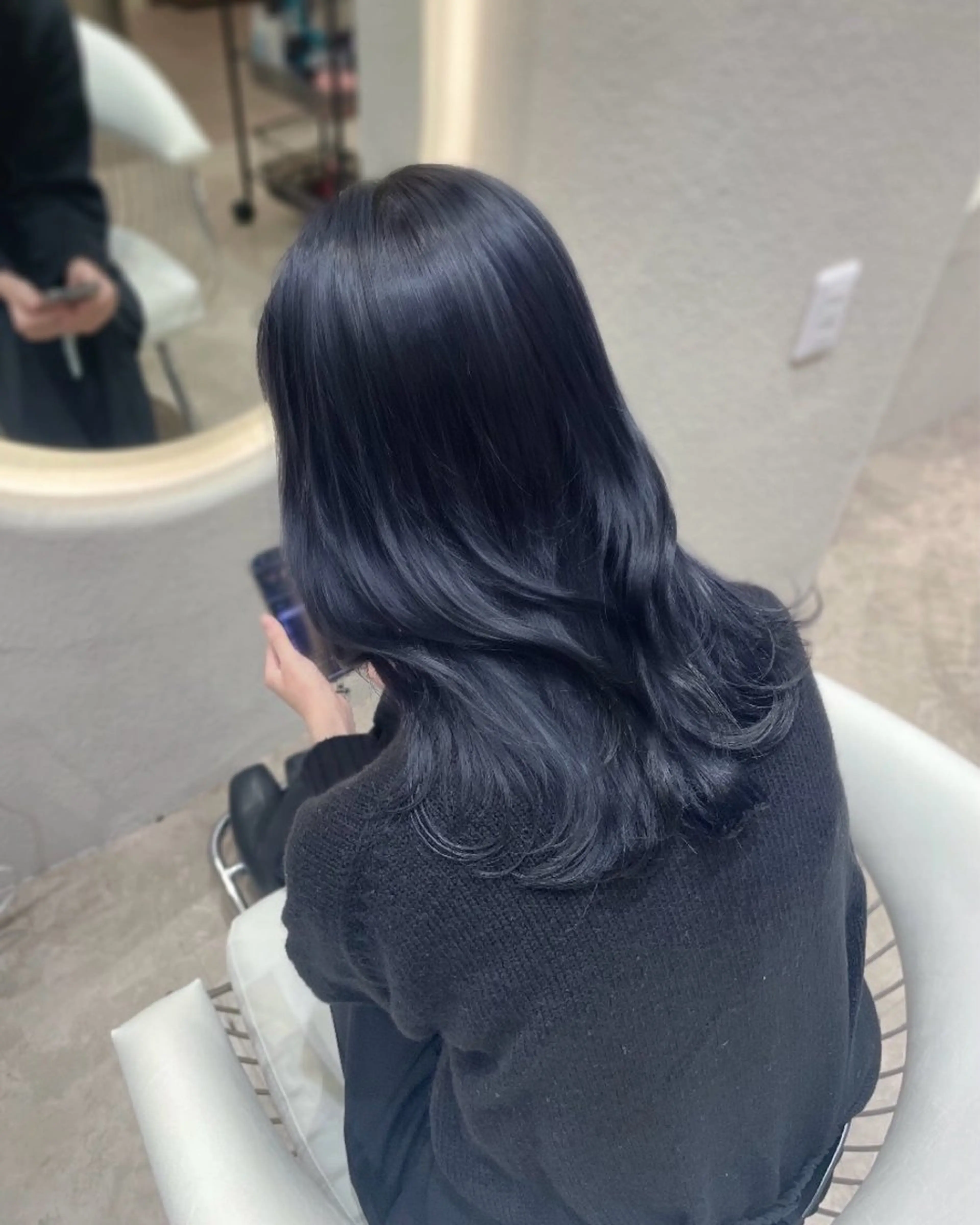 ロング カラー カット ヘアカラー トリートメント MIRAC所属・Ryoichi⛓️ 韓国ヘア/ハイトーンのヘアスタイル