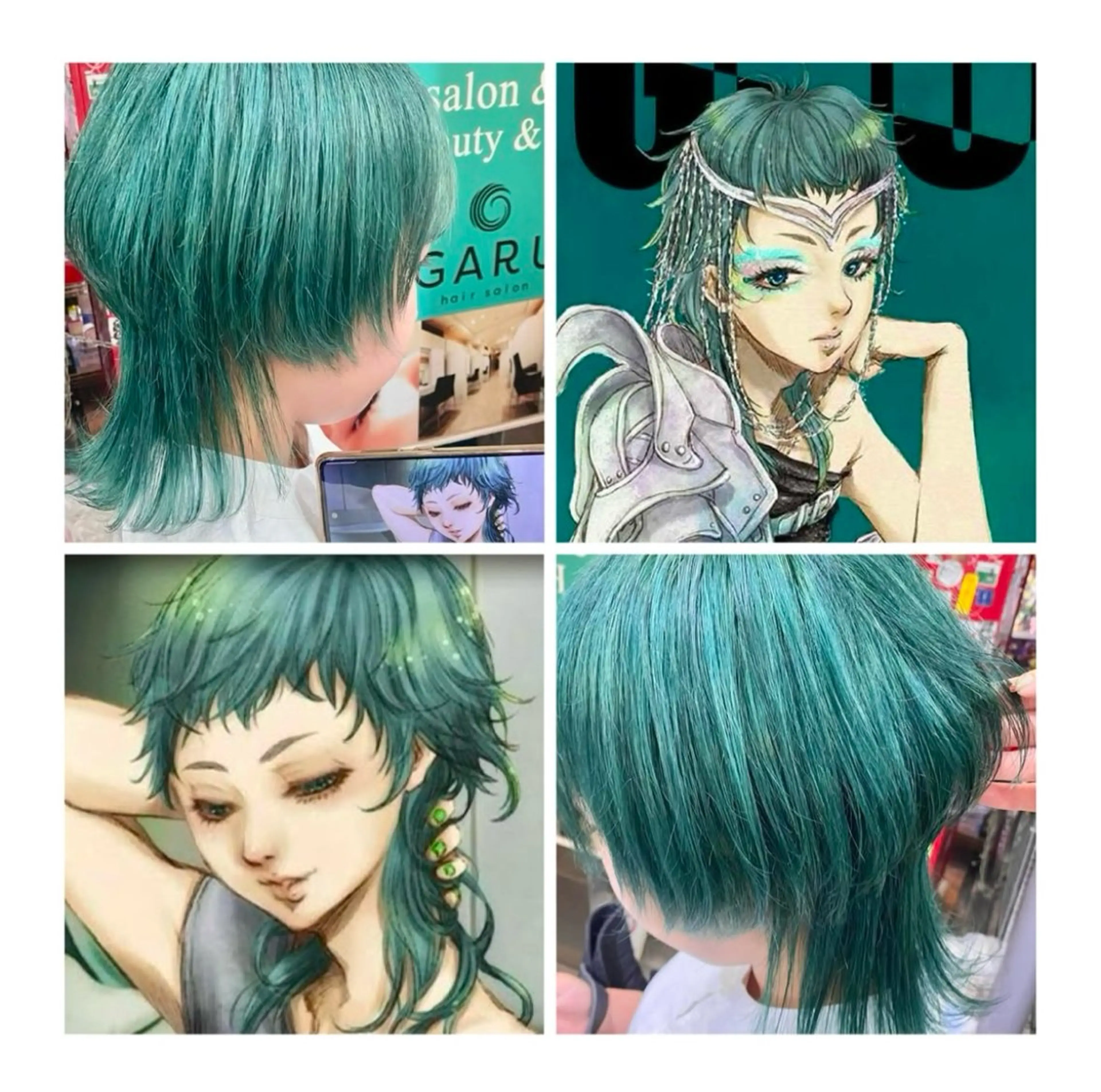 ショート カラー ヘアカラー GARU-ガル-所属・TSUNO🦖 派手髪/オタク美容師のヘアスタイル