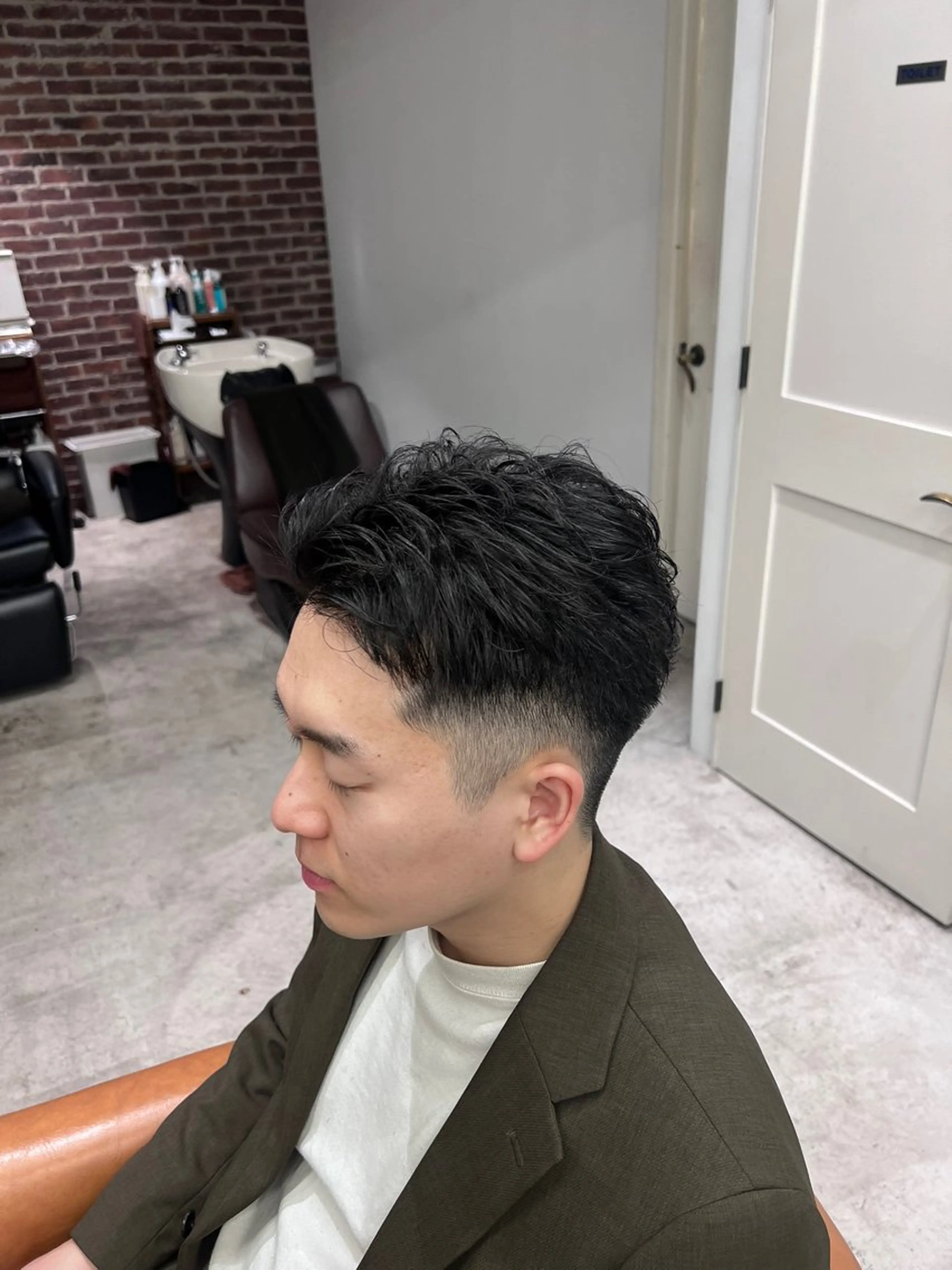 ショート カット ヘアセット 山野愛子美容室　銀座店所属・tomoメンズ特化 /パーマ/カットのヘアスタイル