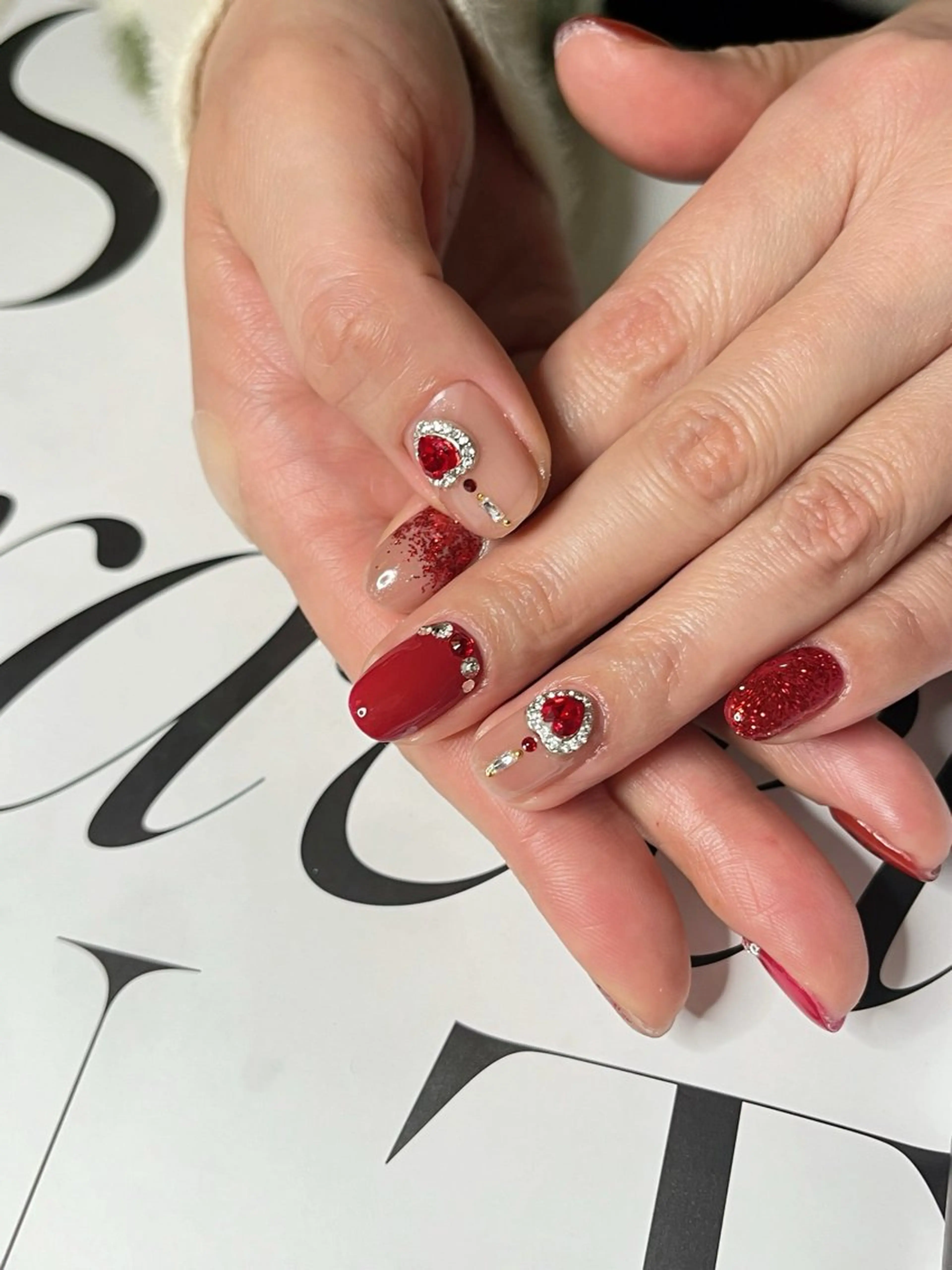 ネイル ハート Berry coco nail所属・Berry coco SAIKAのネイルデザイン