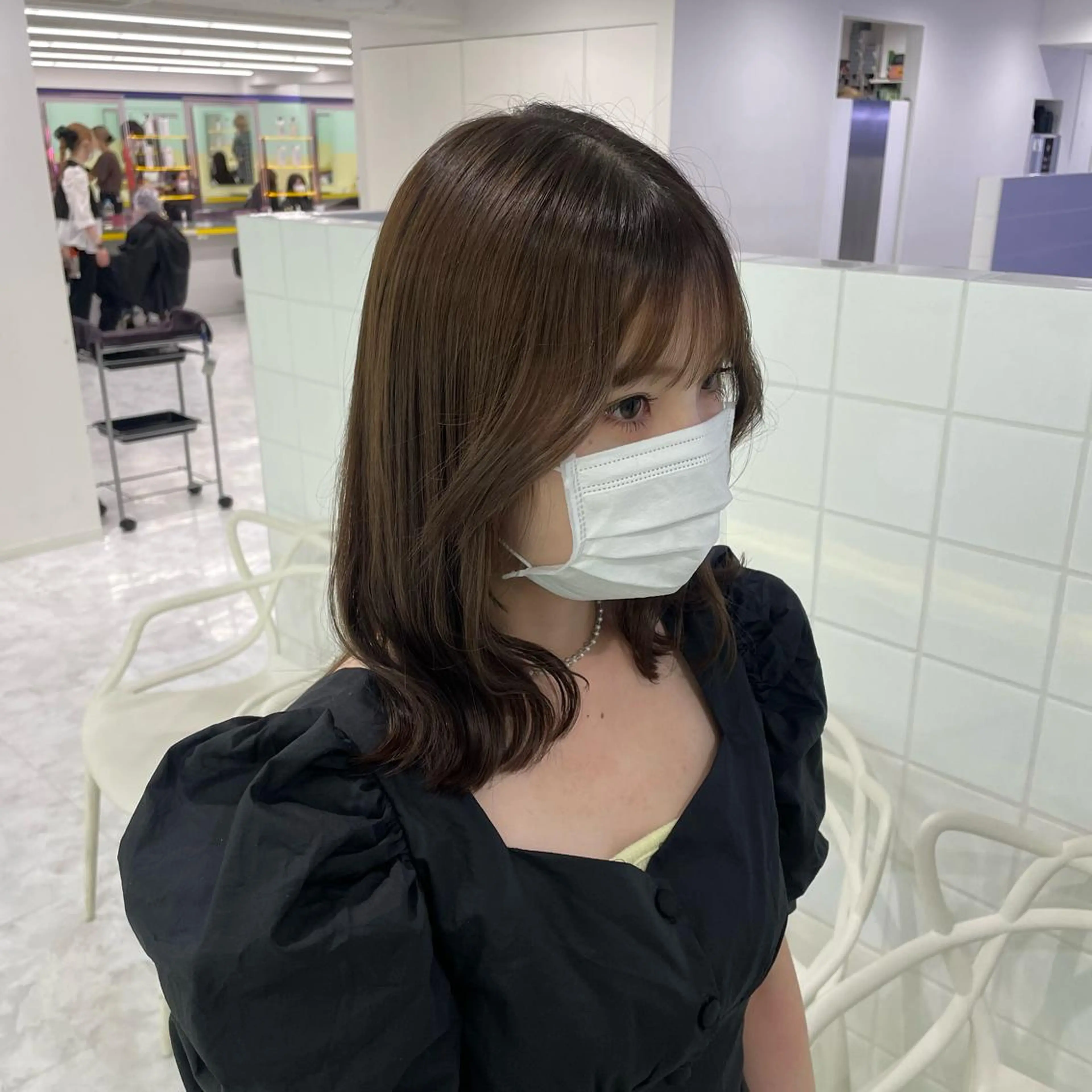 ミディアム 🤍韓国トレンド ヘア🤍miku🤍のヘアスタイル