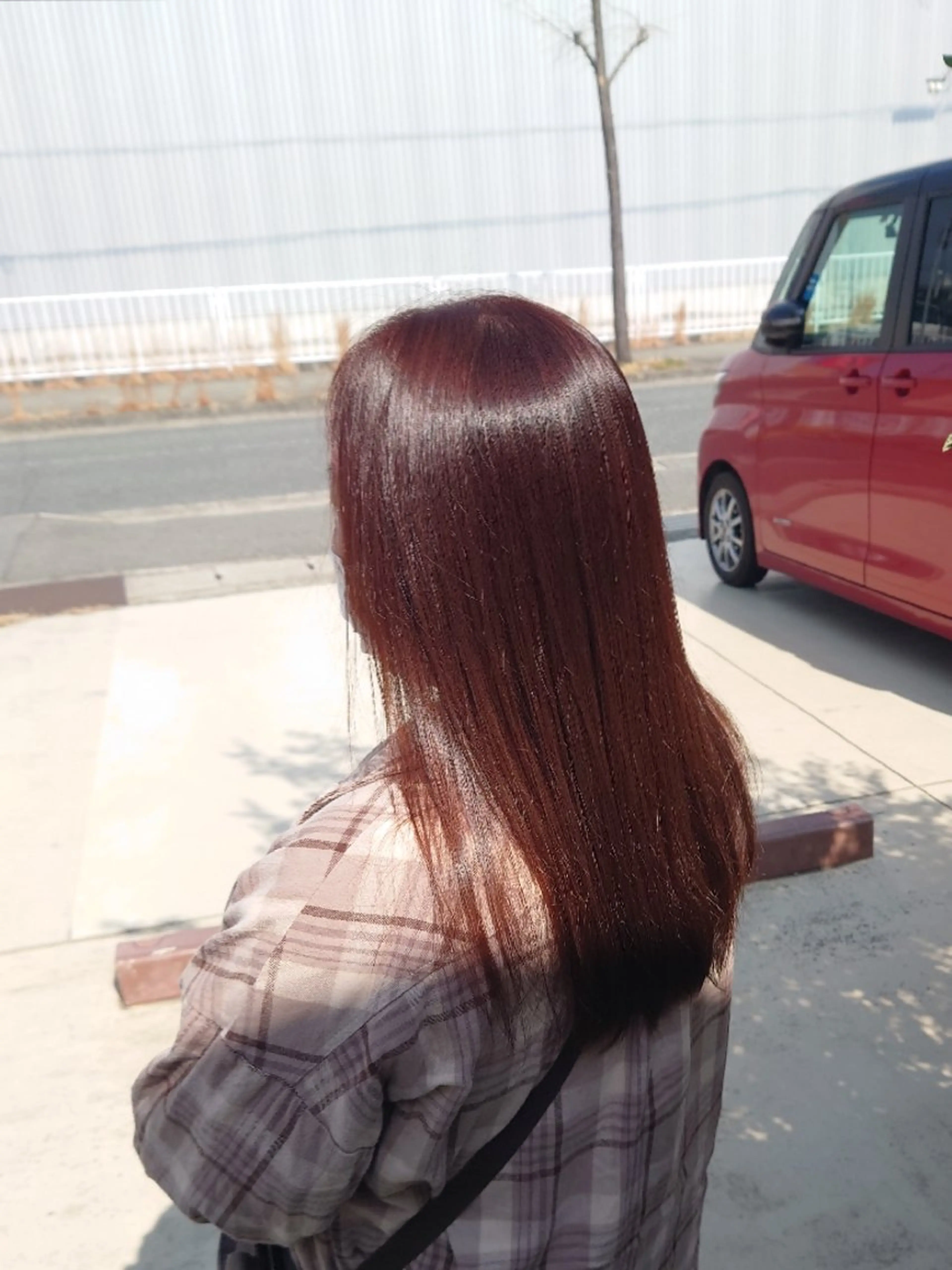 カラー オレンジ ヘアカラー トリートメント 藤田 和花のヘアスタイル