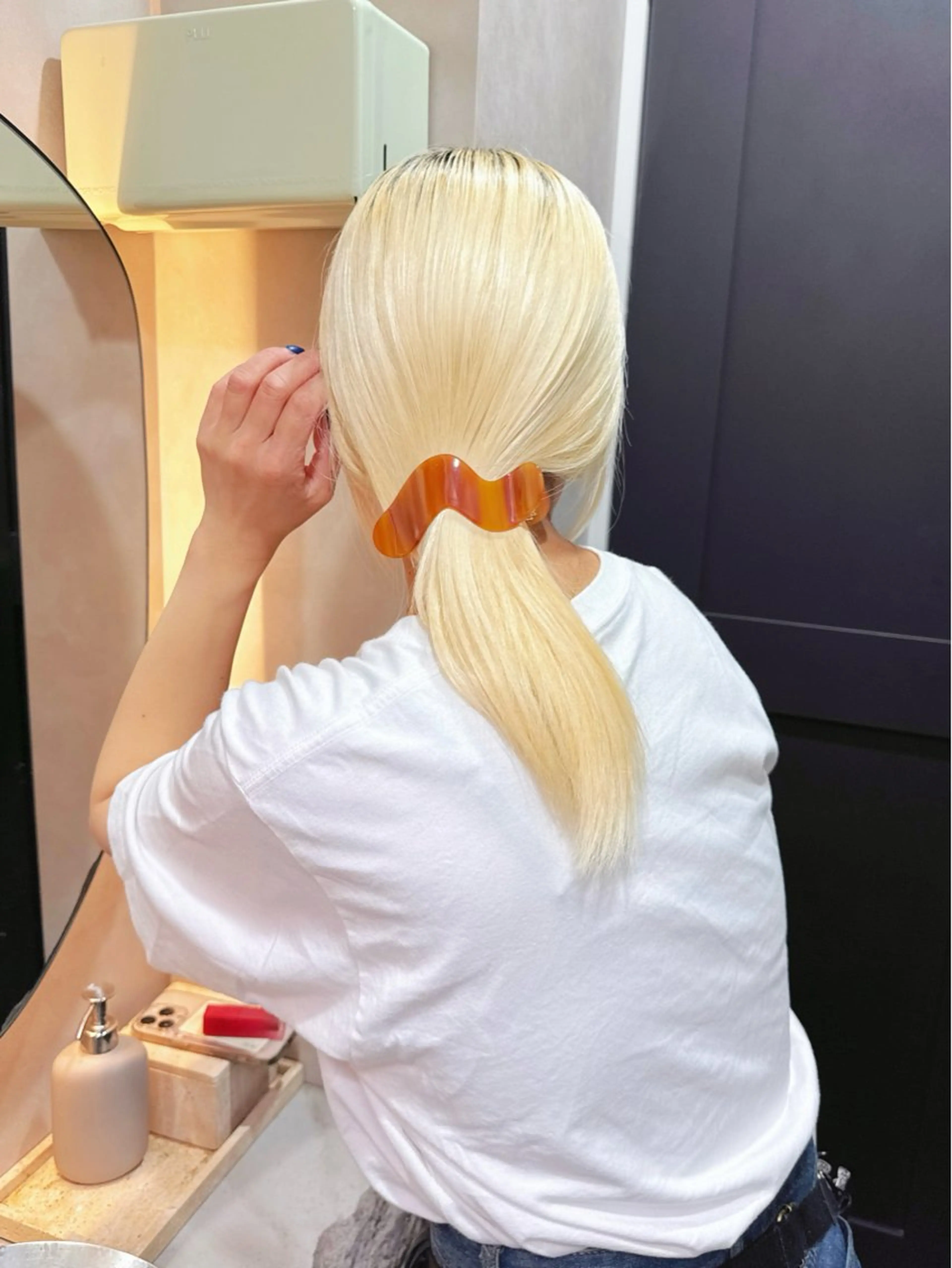 ミディアム カラー 🪐レイヤー/美髪 カラー/加野彩果🪐のヘアスタイル