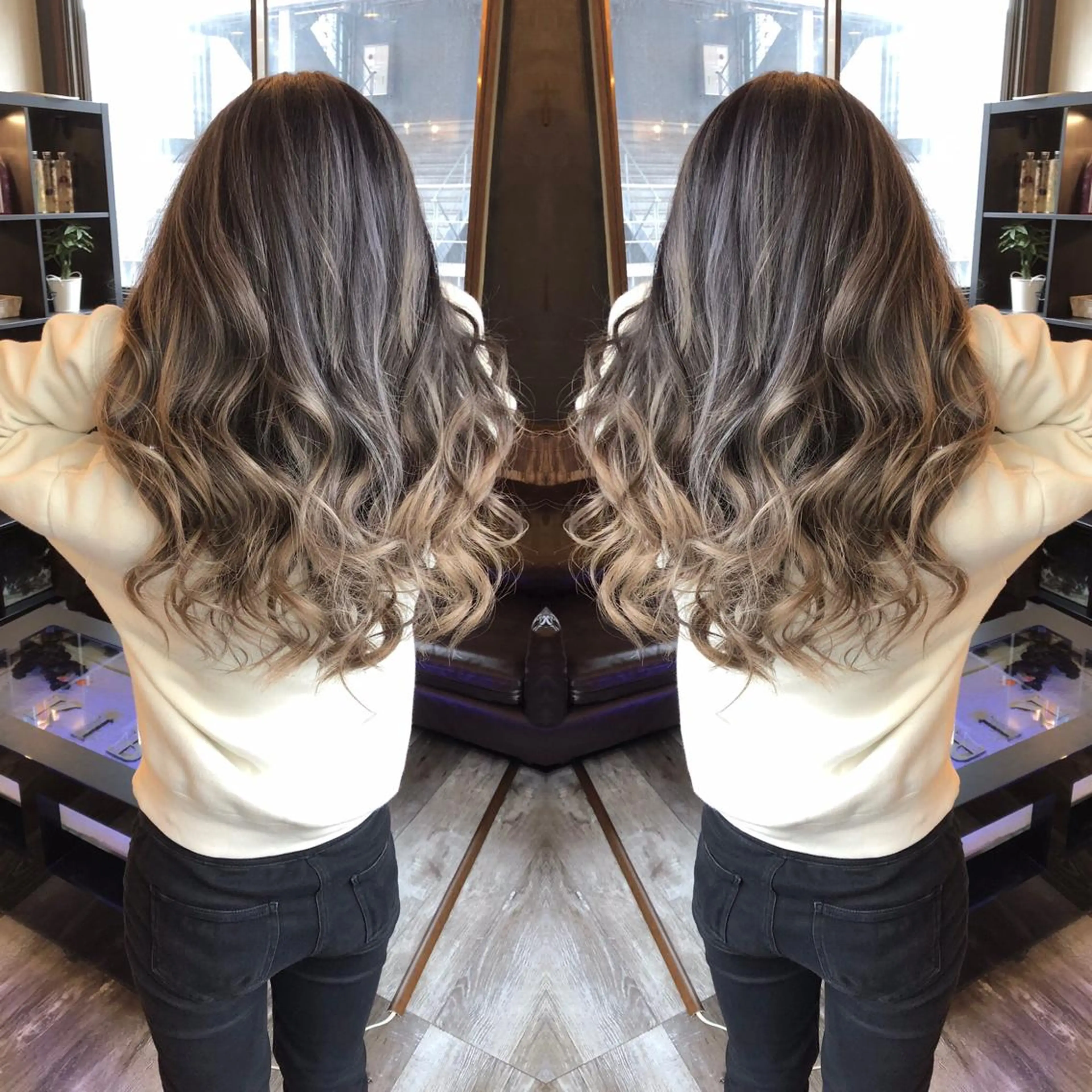 ミディアム カラー KIRA スズキ タクヤ／店長のヘアスタイル